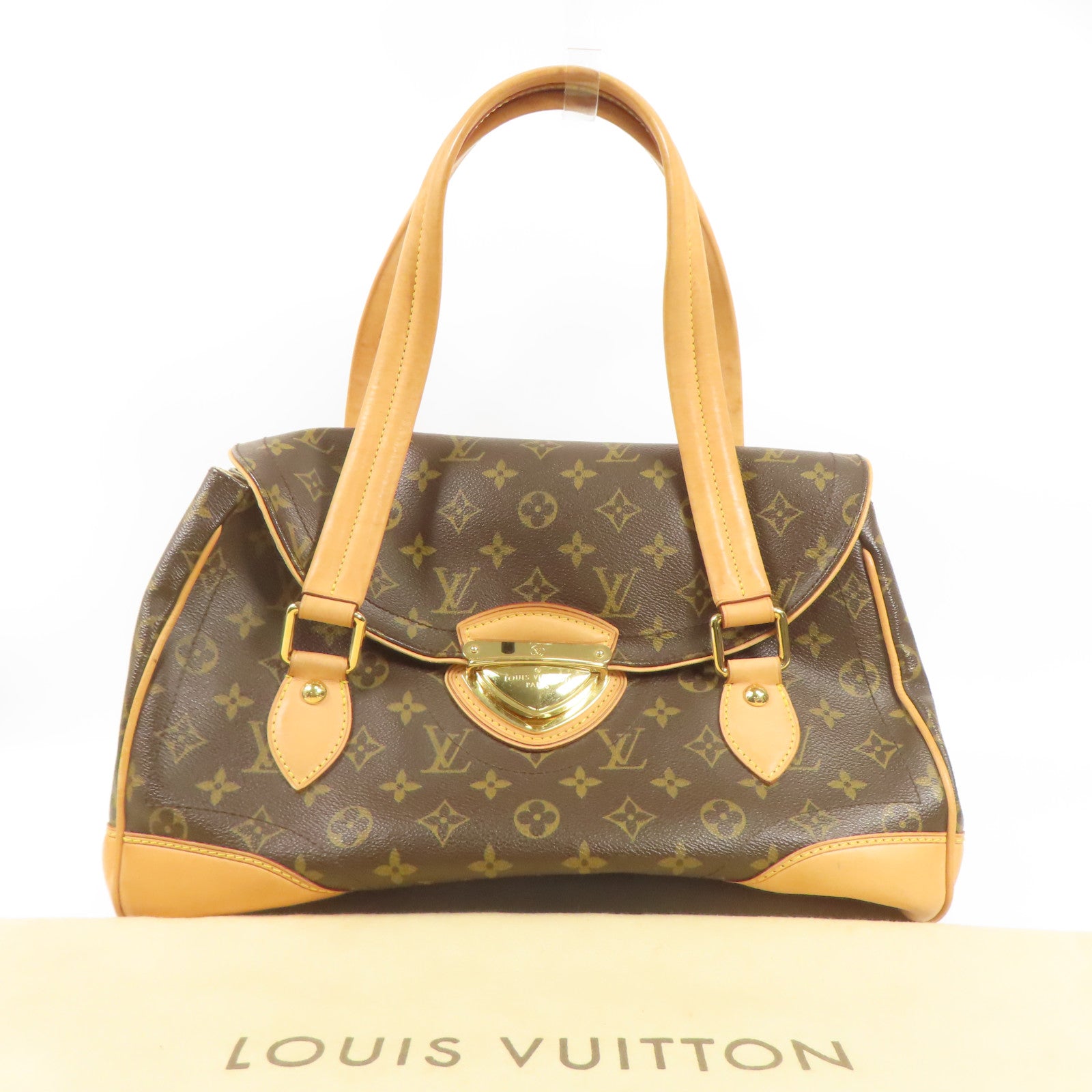 LOUIS VUITTON LV GHW Beverly GM Shoulder Bag M40120 Monogram Brown