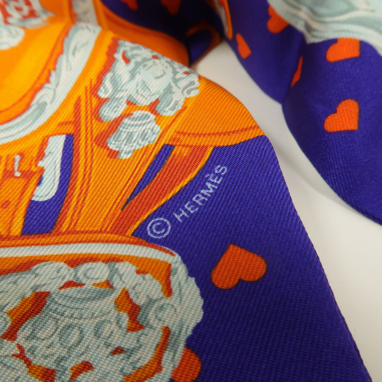 HERMES 絲質Twilly絲巾