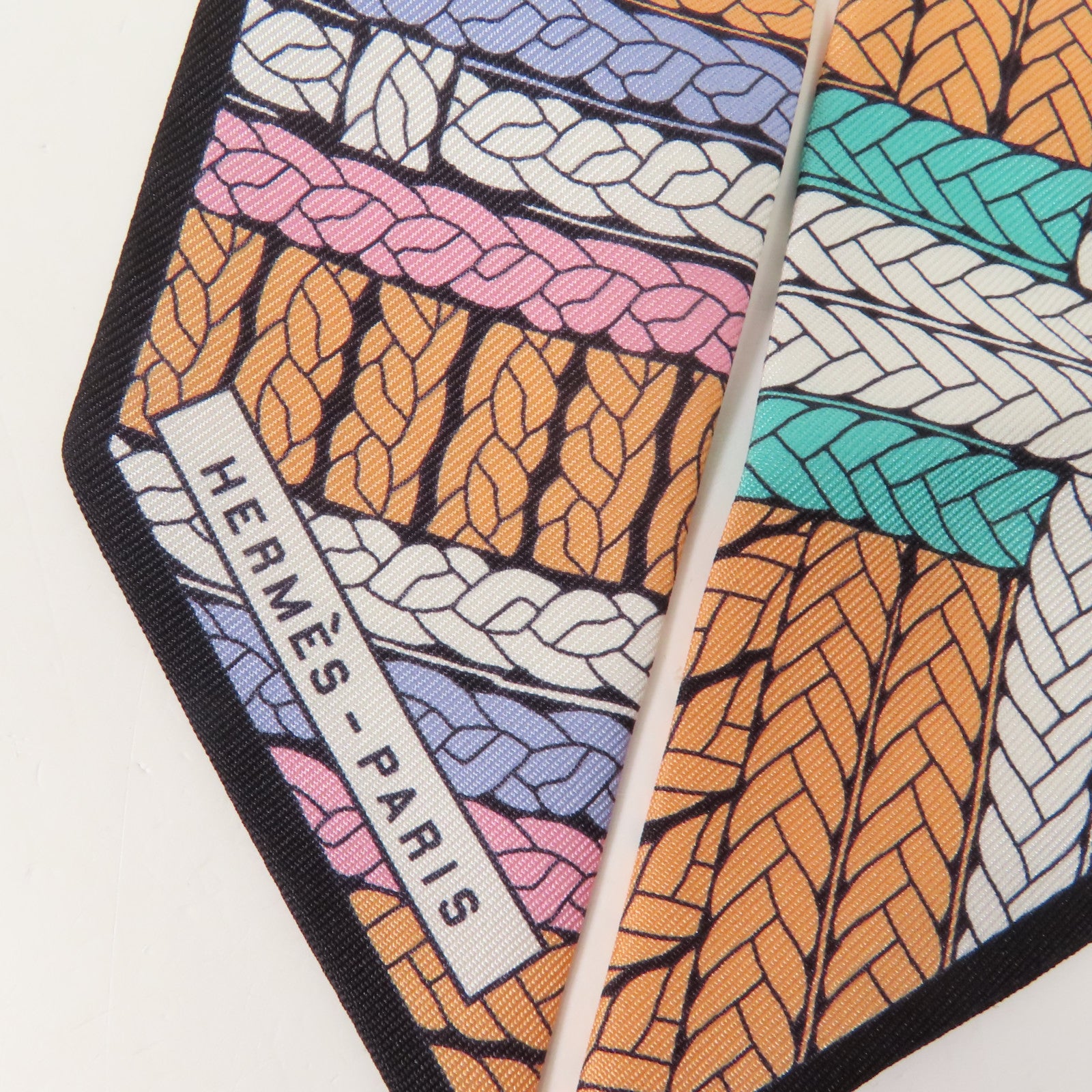 HERMES 絲質Twilly絲巾