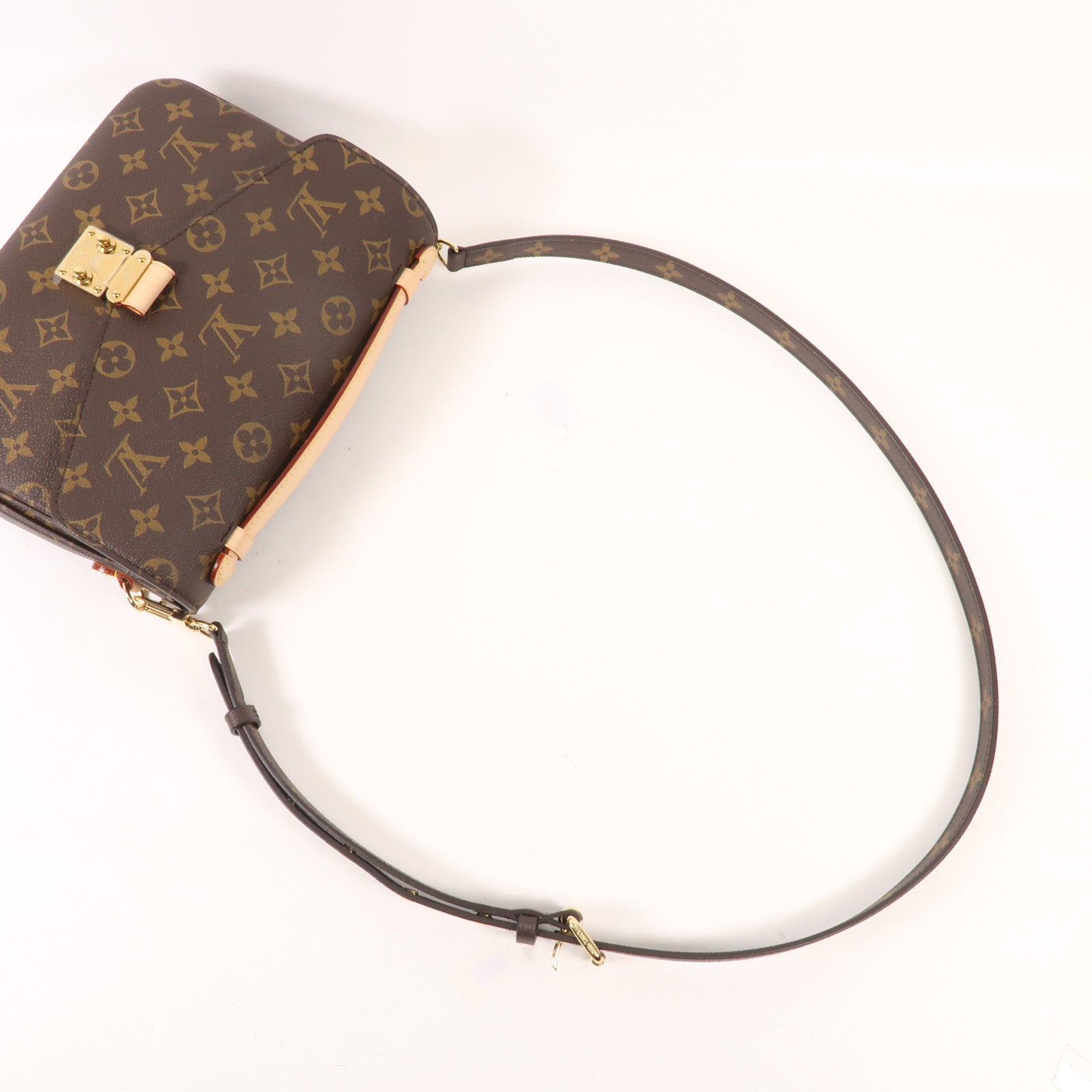 LOUIS VUITTON Monogram Pochette Metis MM金扣手挽肩背兩用袋