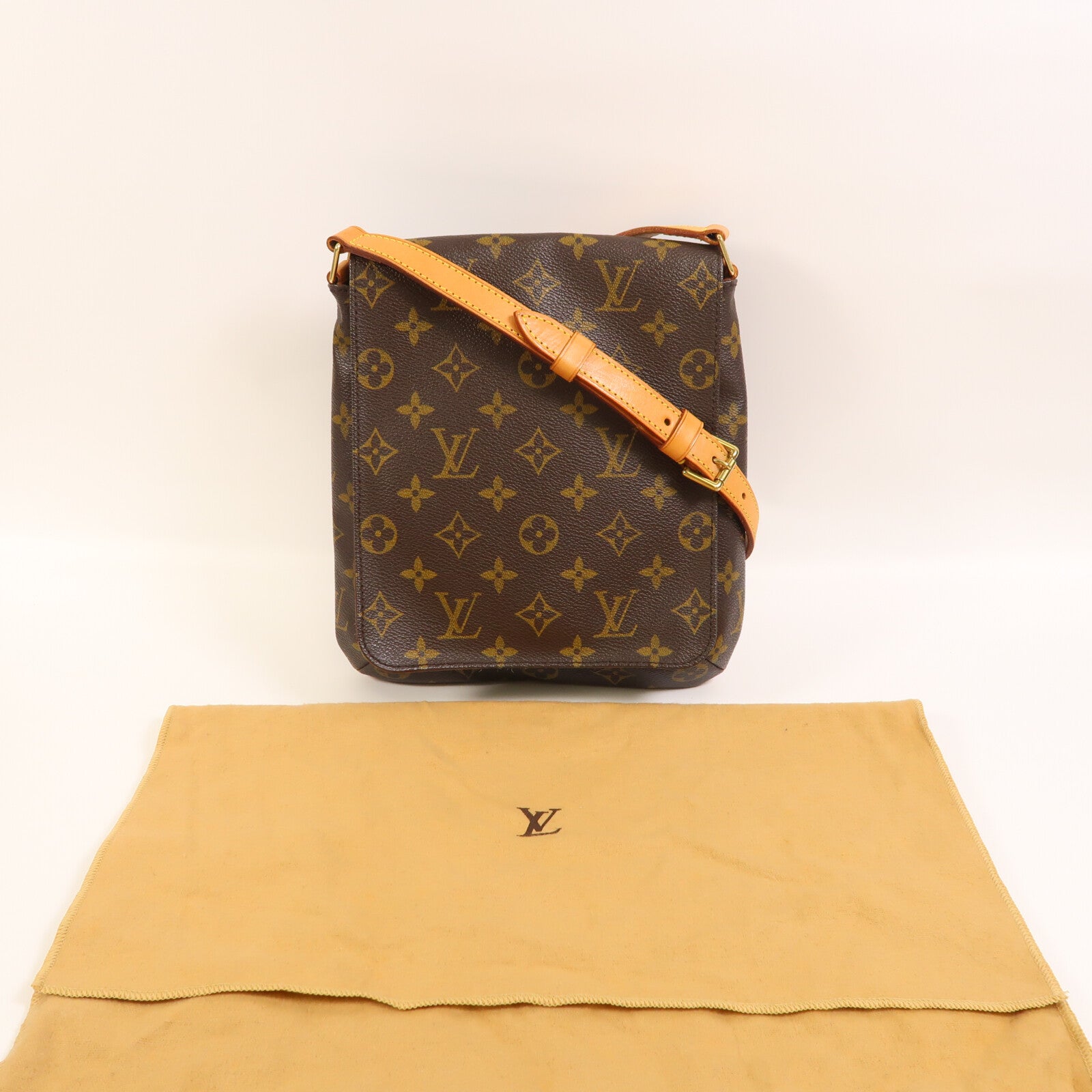 LOUIS VUITTON Monogram Musette Salsa Short金扣肩背袋