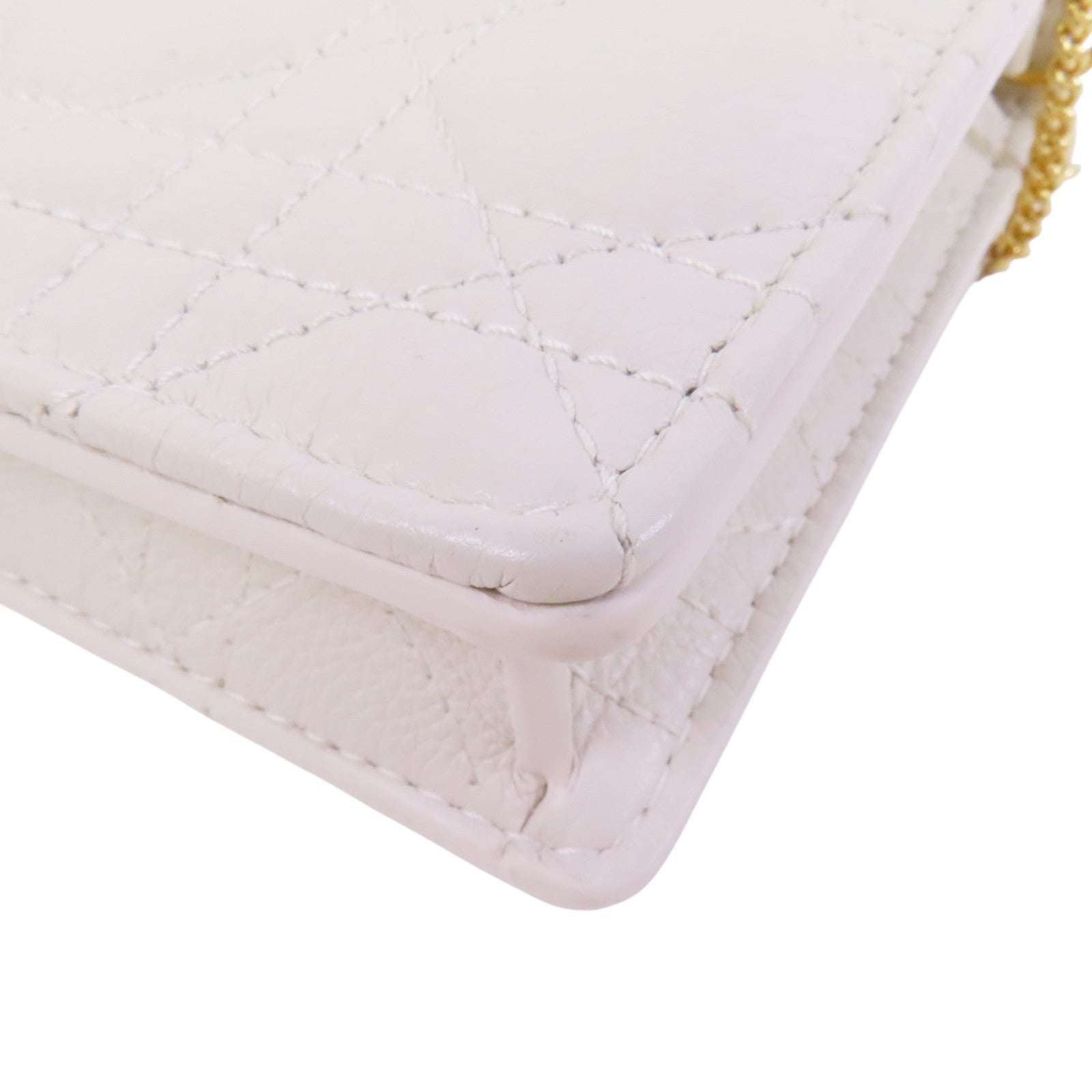 Dior 牛皮皮革Caro Pouch金扣鏈帶肩背袋