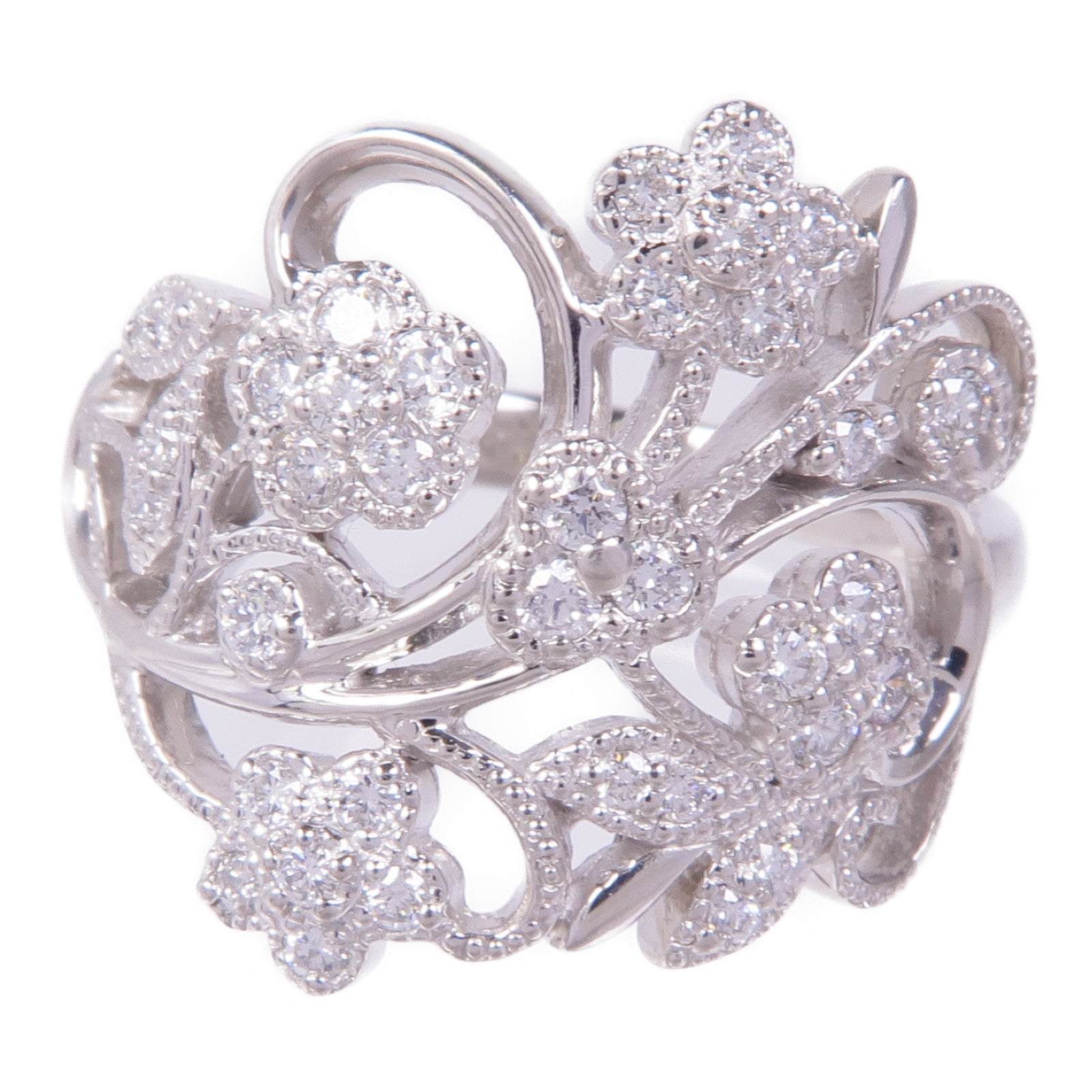 JEWELRY 【激減優惠】PT900鉑金Diamond Ring鑽石戒指US#8.75
