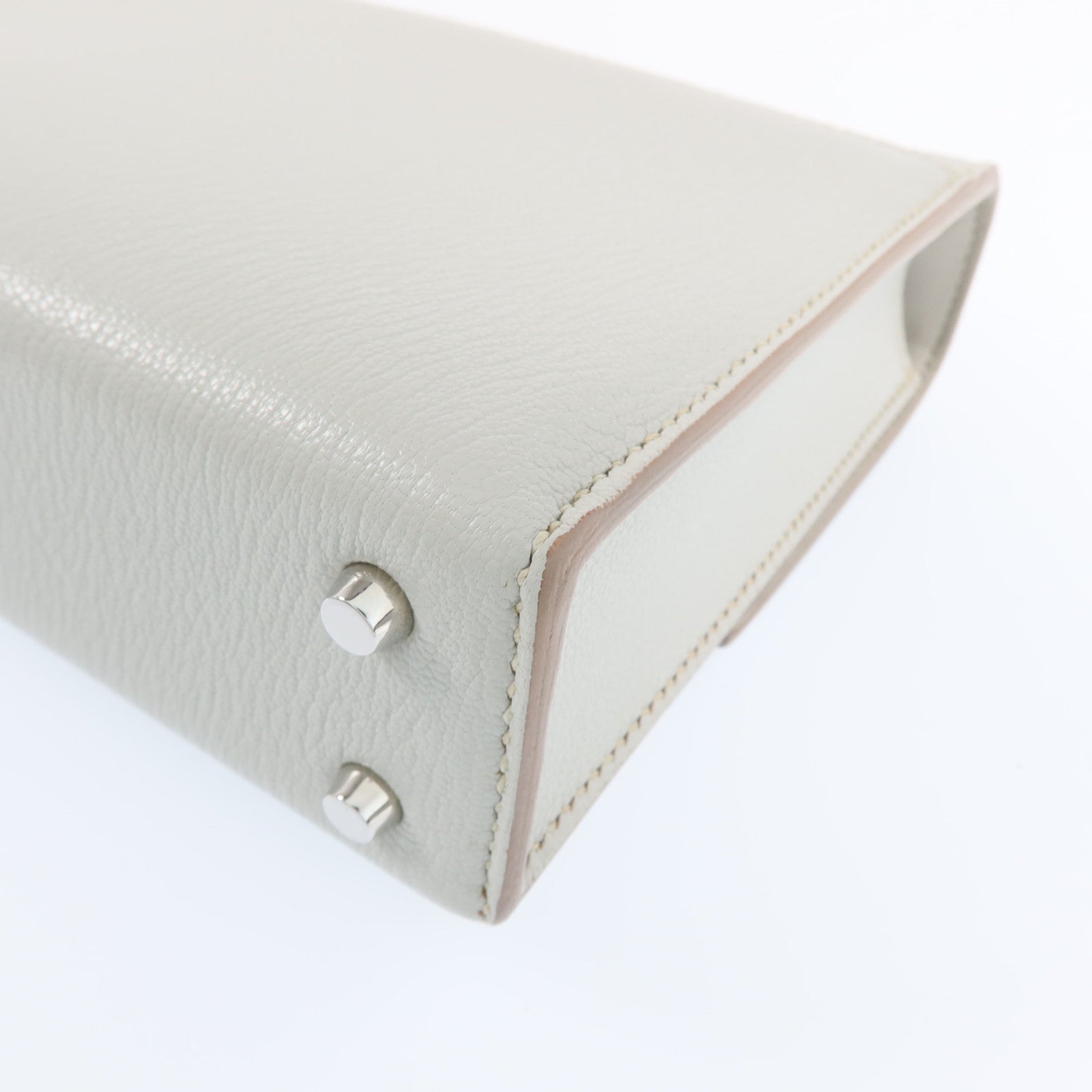 HERMES 【激減優惠】Chevre皮革Mini Verrou銀扣肩背包