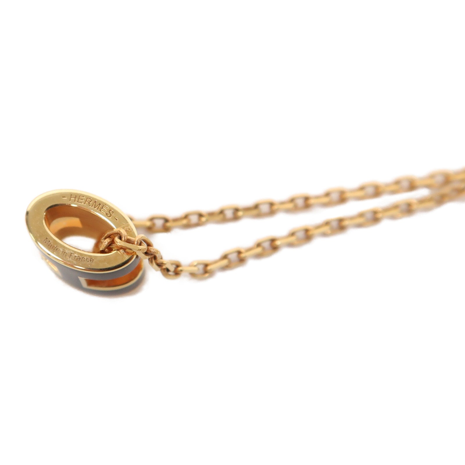 HERMES 【激減優惠】金屬Mini Pop H Necklace項鍊黑色