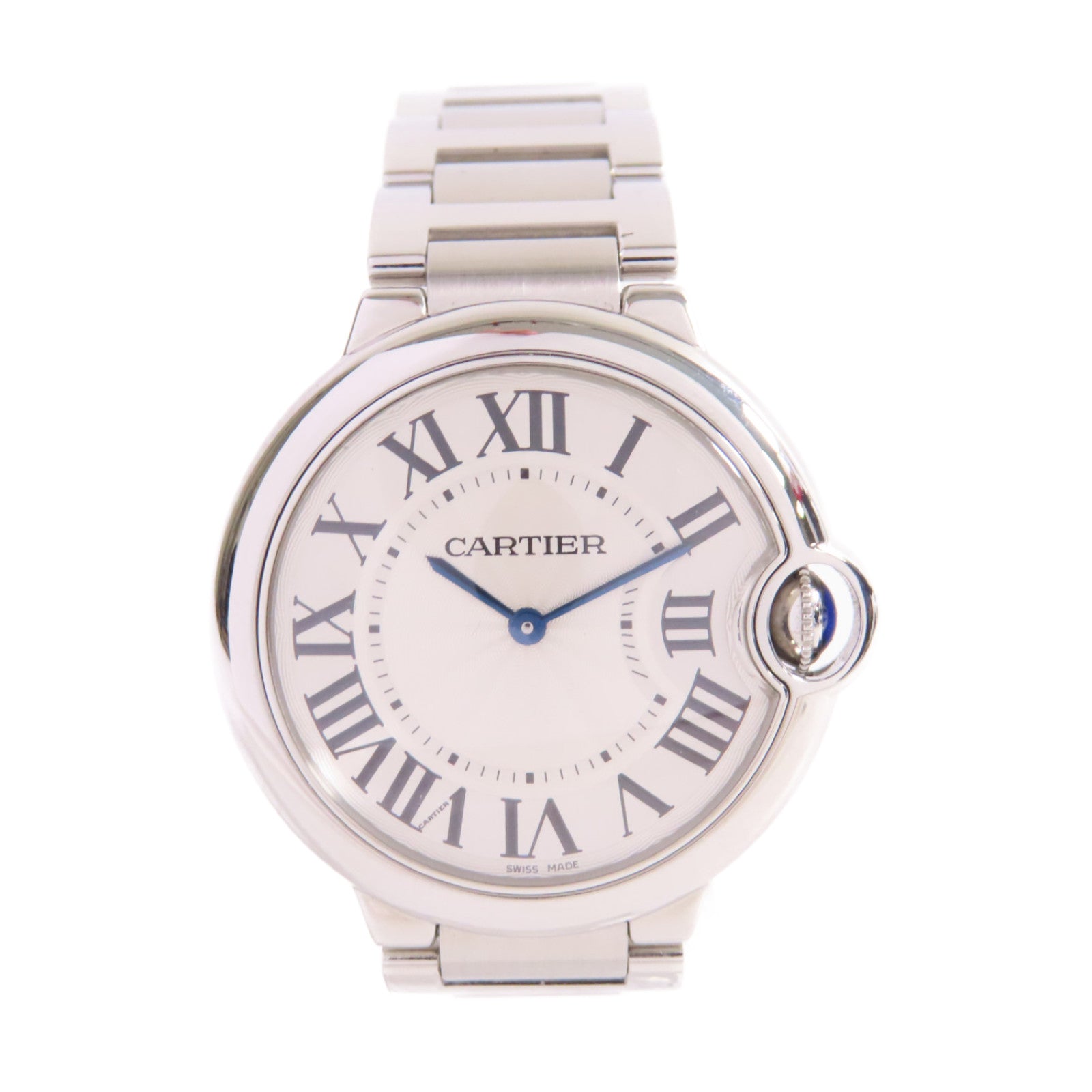 CARTIER Ballon Bleu Watch不鏽鋼石英機芯手錶白色/銀色