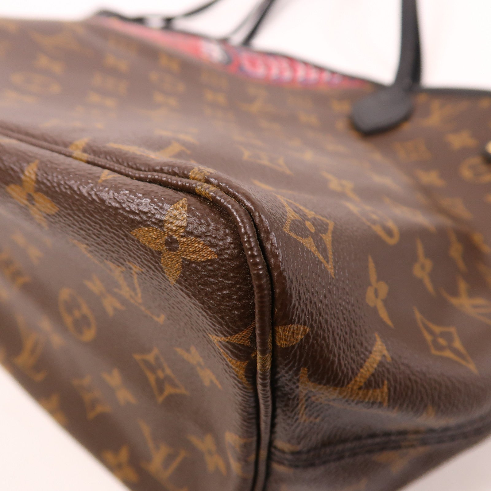 LOUIS VUITTON Monogram Neverfull MM金扣肩背袋