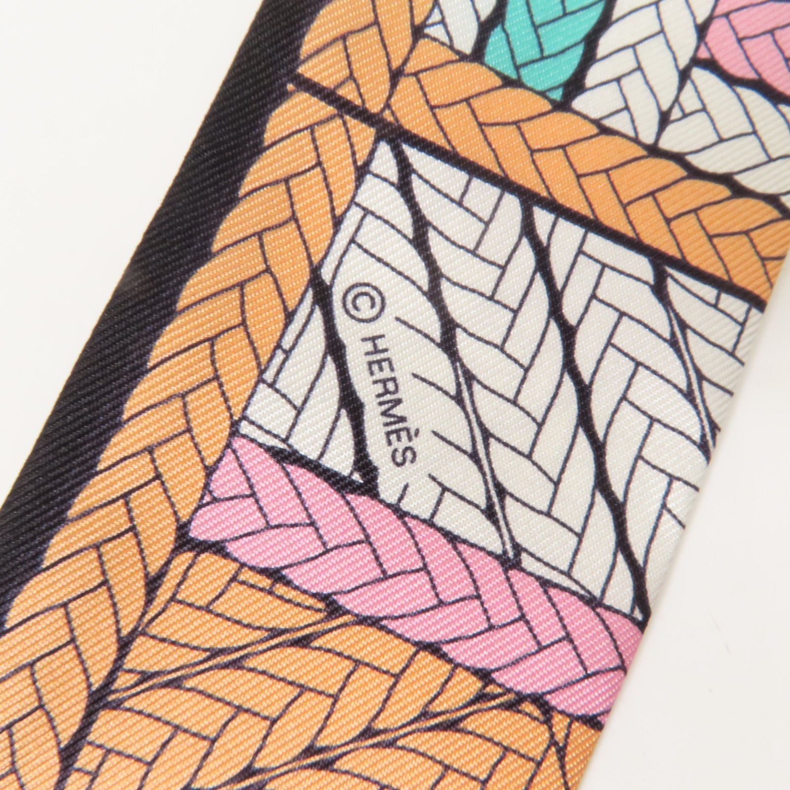 HERMES 絲質Twilly絲巾