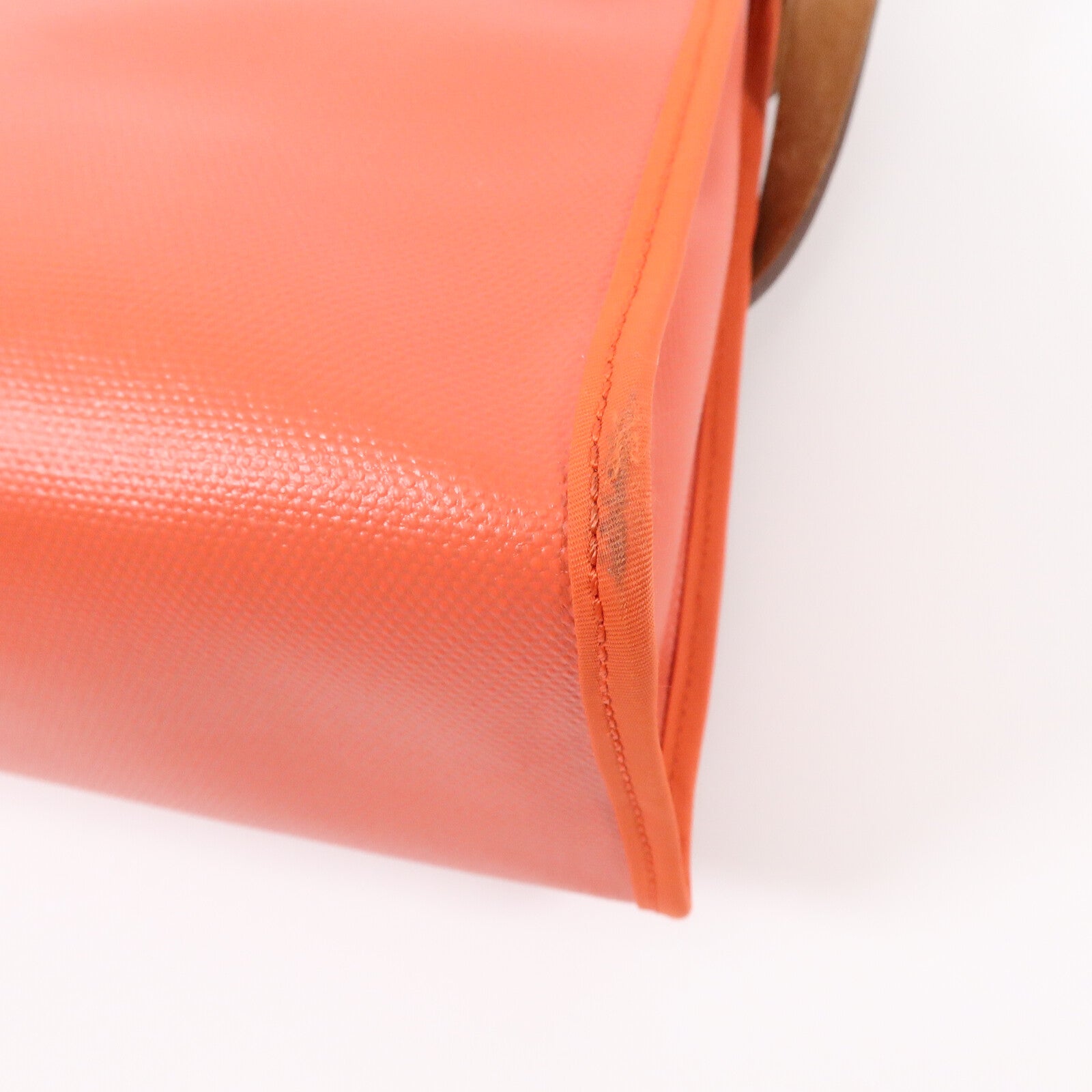 HERMES 帆布Herbag PM手挽肩背兩用袋Orange Mecano/Beige