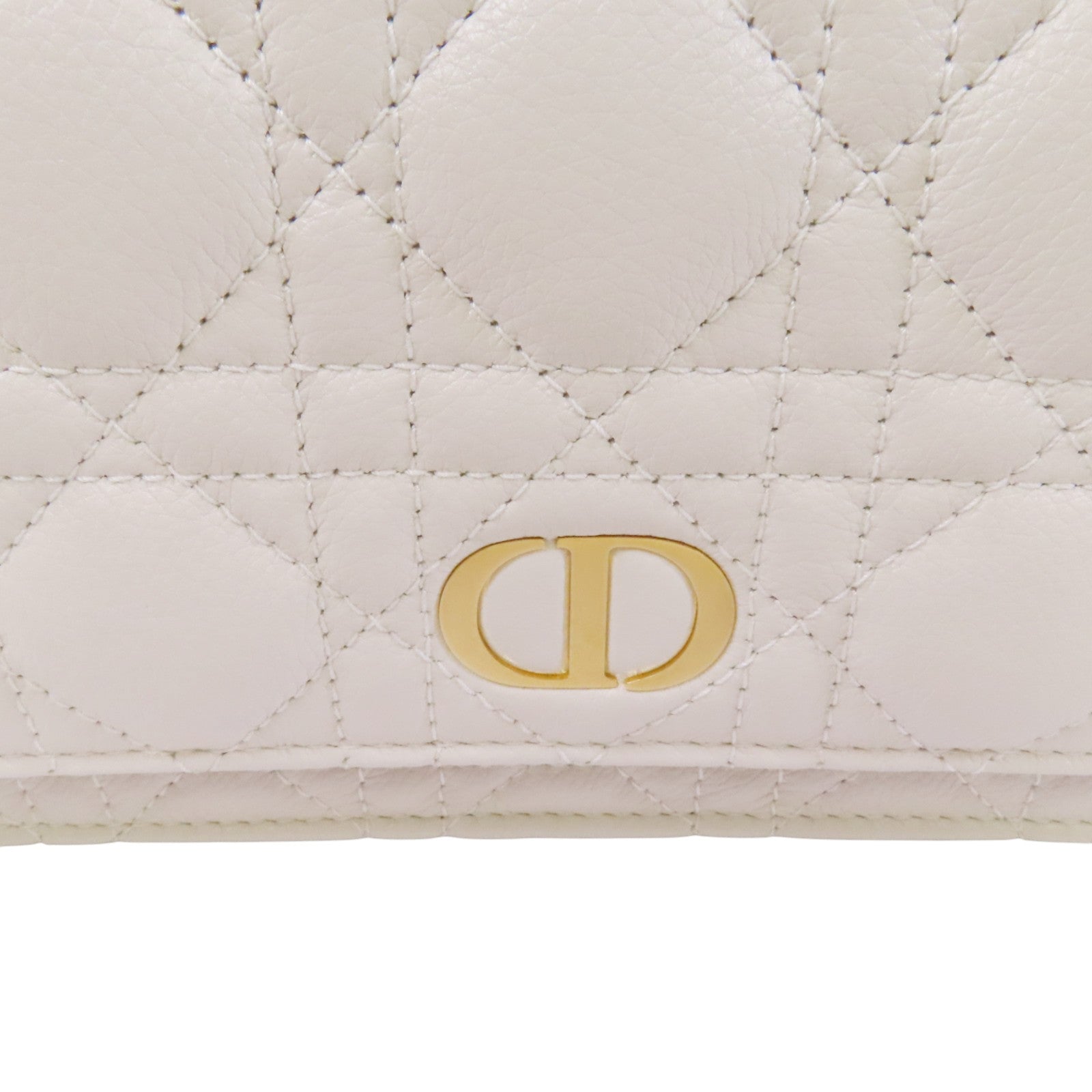 Dior 【激減優惠】牛皮皮革Caro Pouch金扣鏈帶肩背袋