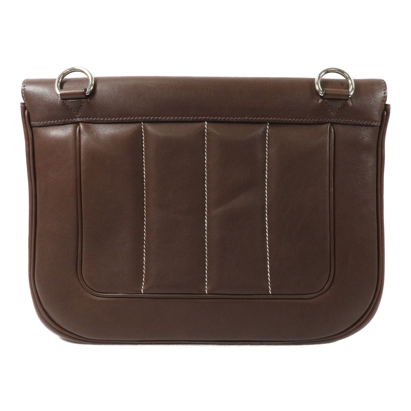 HERMES Swift皮革Berline 28肩背袋Cacao
