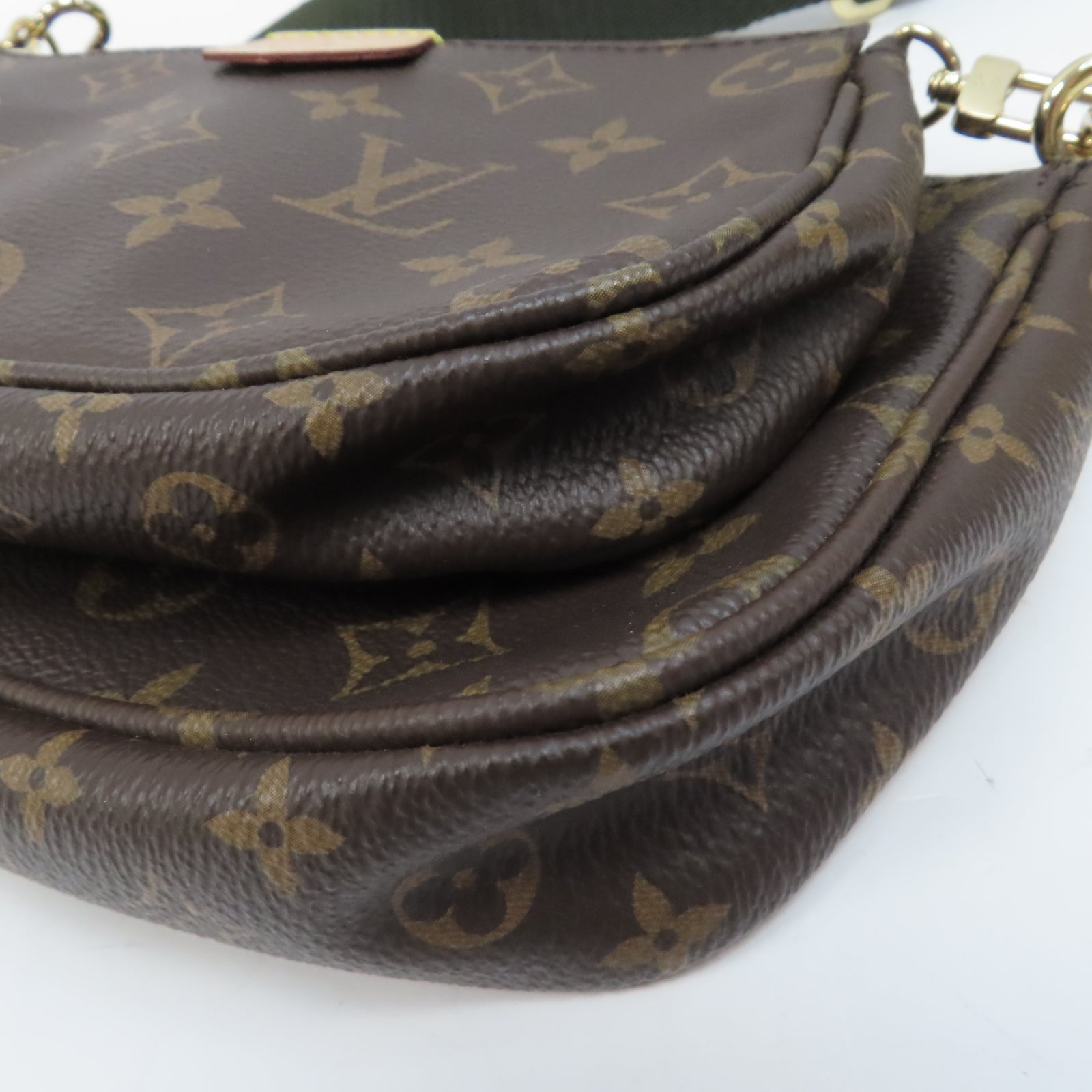 LOUIS VUITTON 【激減優惠】Monogram Multi Pochette金扣肩背袋啡色