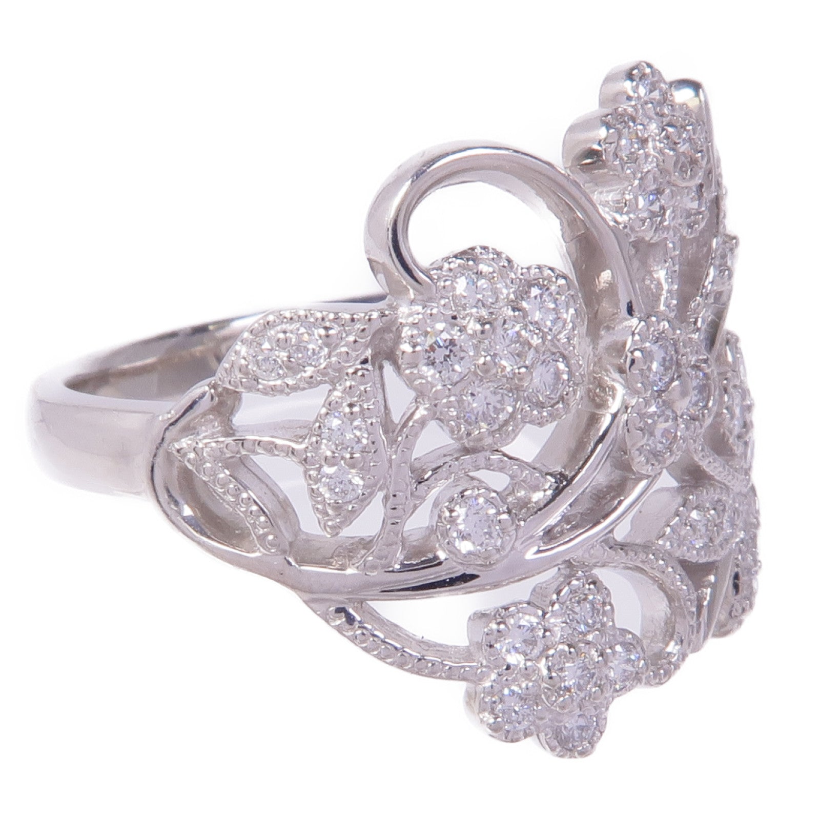 JEWELRY 【激減優惠】PT900鉑金Diamond Ring鑽石戒指US#8.75