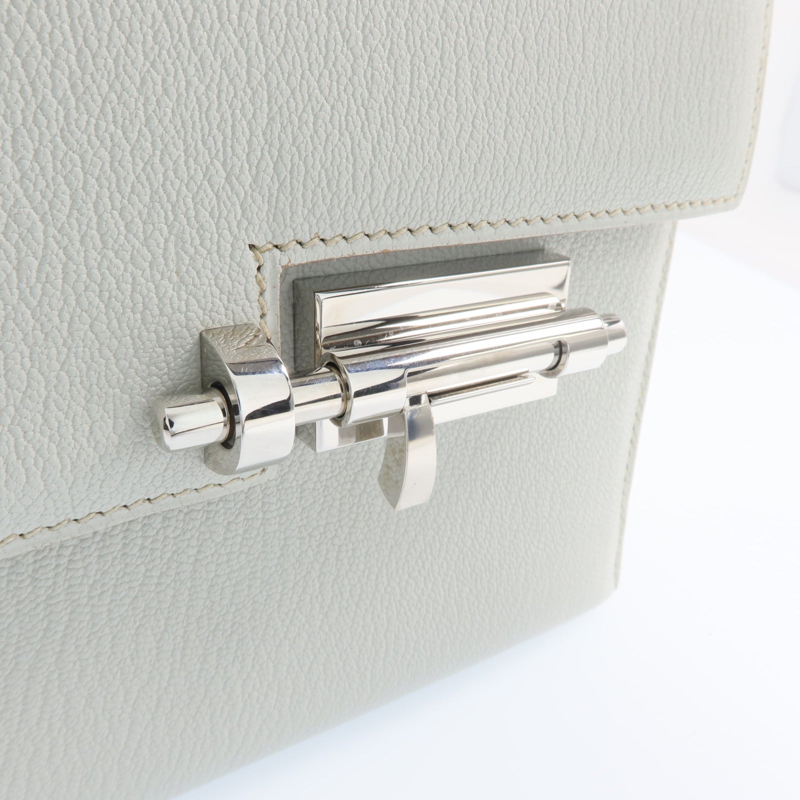 HERMES 【激減優惠】Chevre皮革Mini Verrou銀扣肩背包