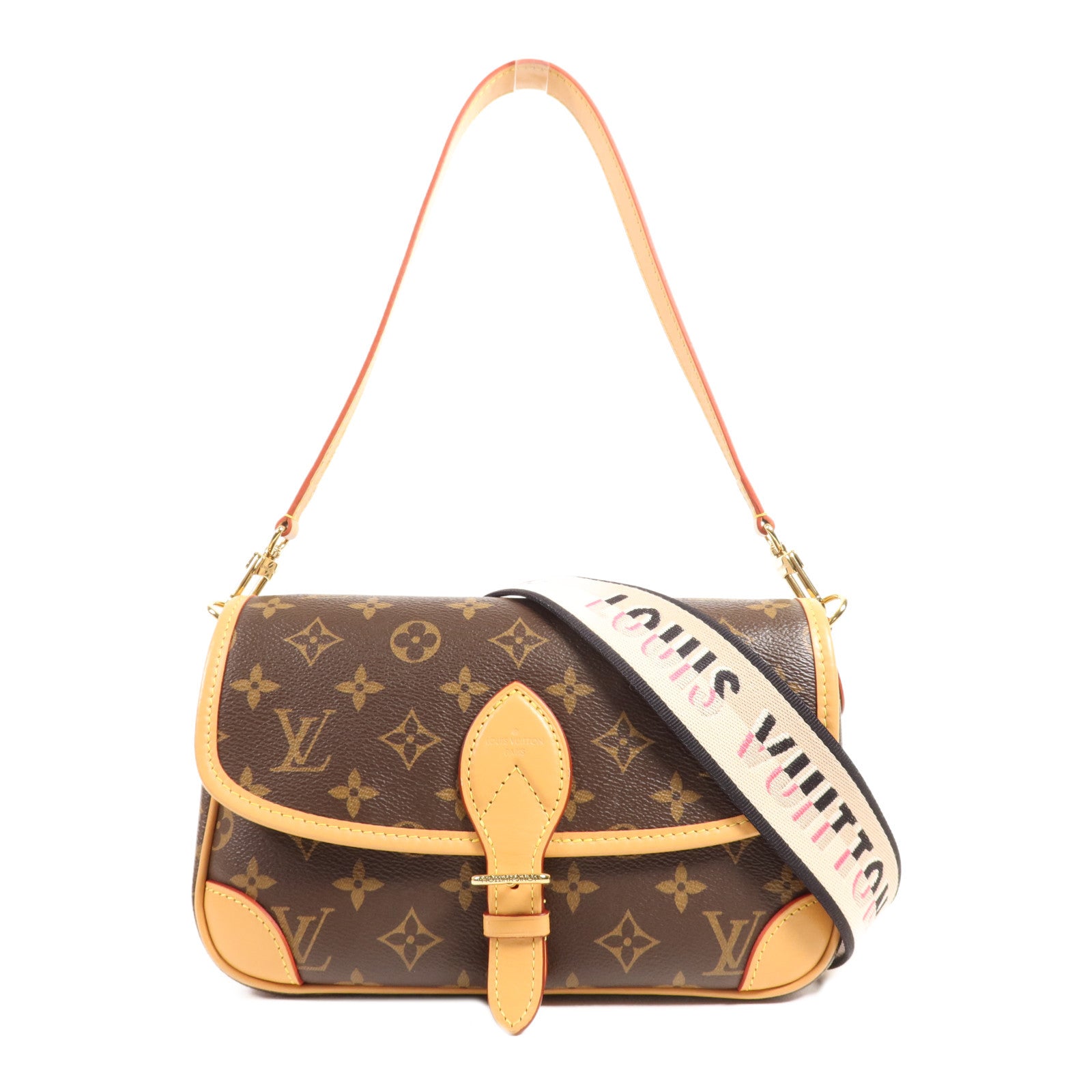 LOUIS VUITTON Monogram Diane金扣手挽肩背兩用袋