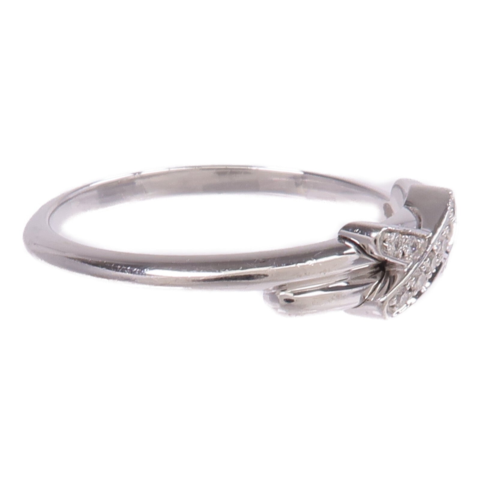 Chaumet 18K白金Jeux de Liens Ring鑽石戒指Chaumet#52/US#6.25