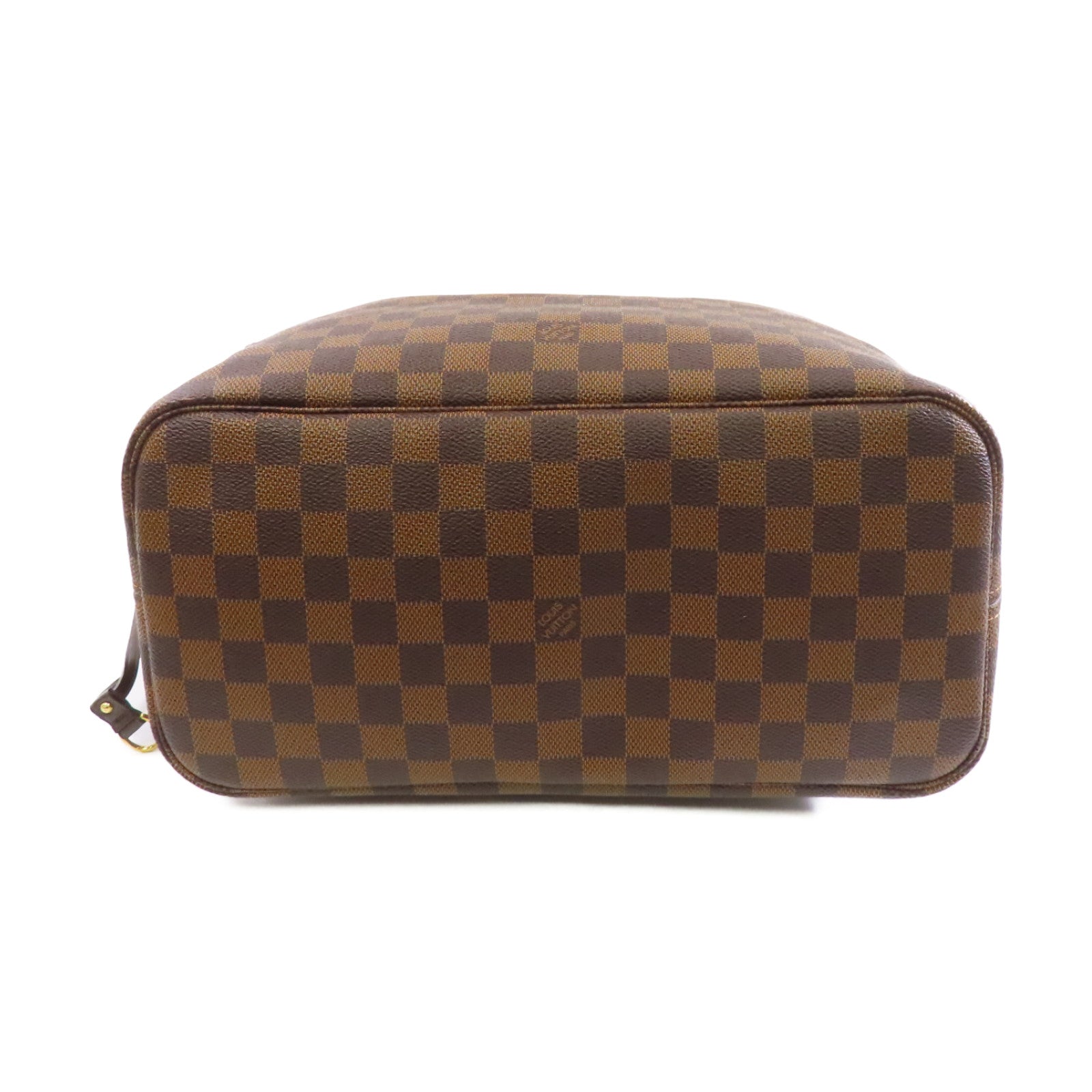 LOUIS VUITTON 【激減優惠】Daimer Neverfull MM金扣肩背袋啡色