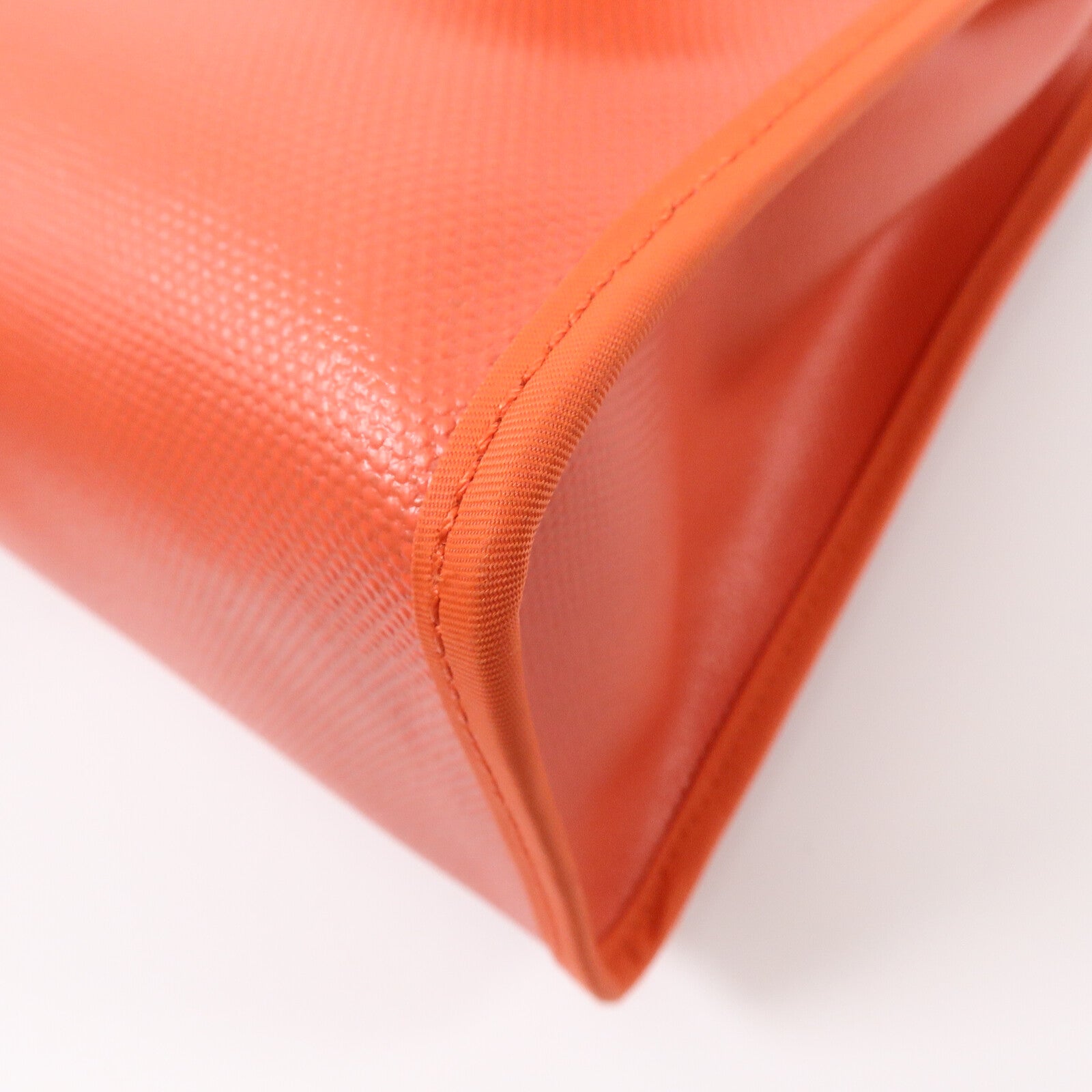 HERMES 帆布Herbag PM手挽肩背兩用袋Orange Mecano/Beige