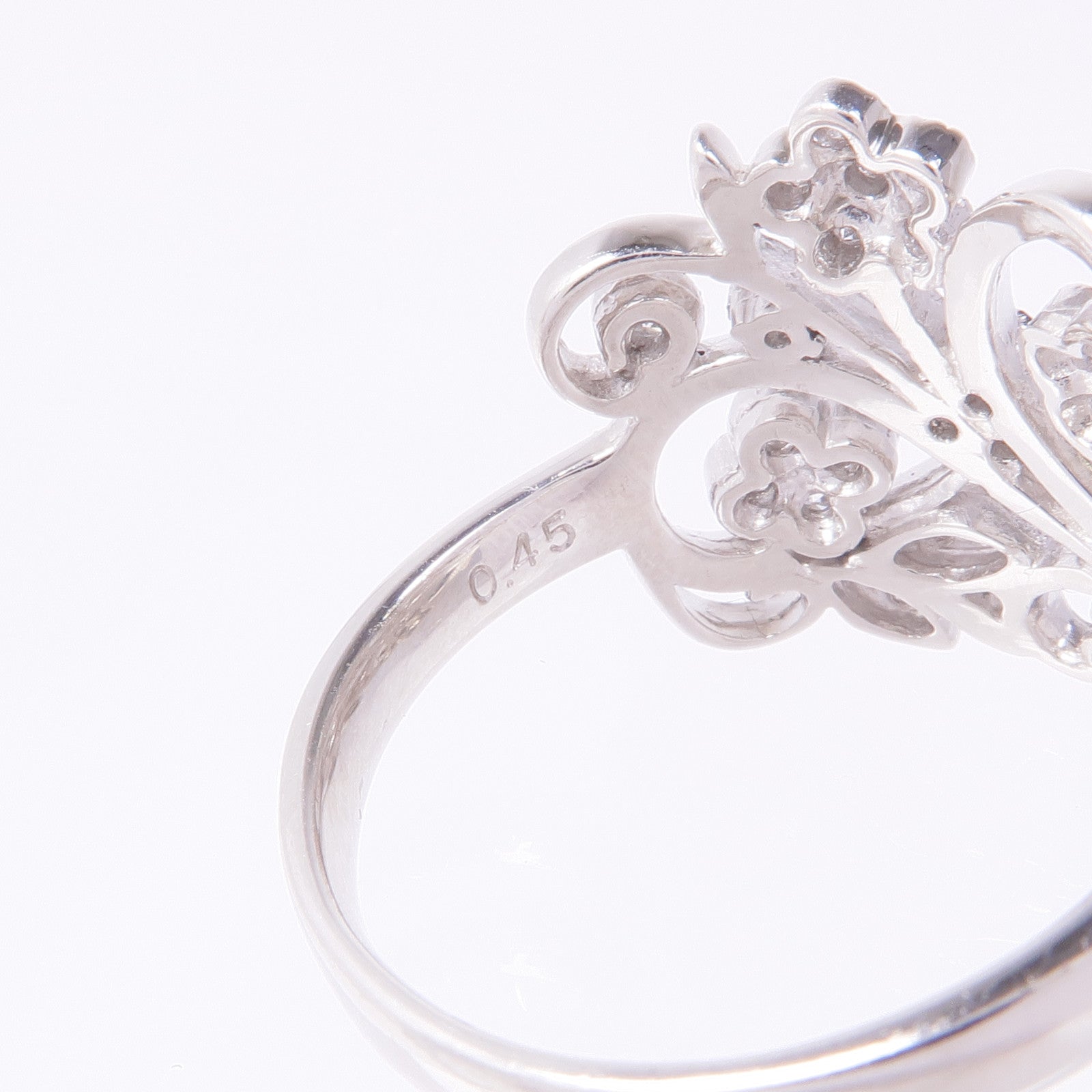 JEWELRY 【激減優惠】PT900鉑金Diamond Ring鑽石戒指US#8.75