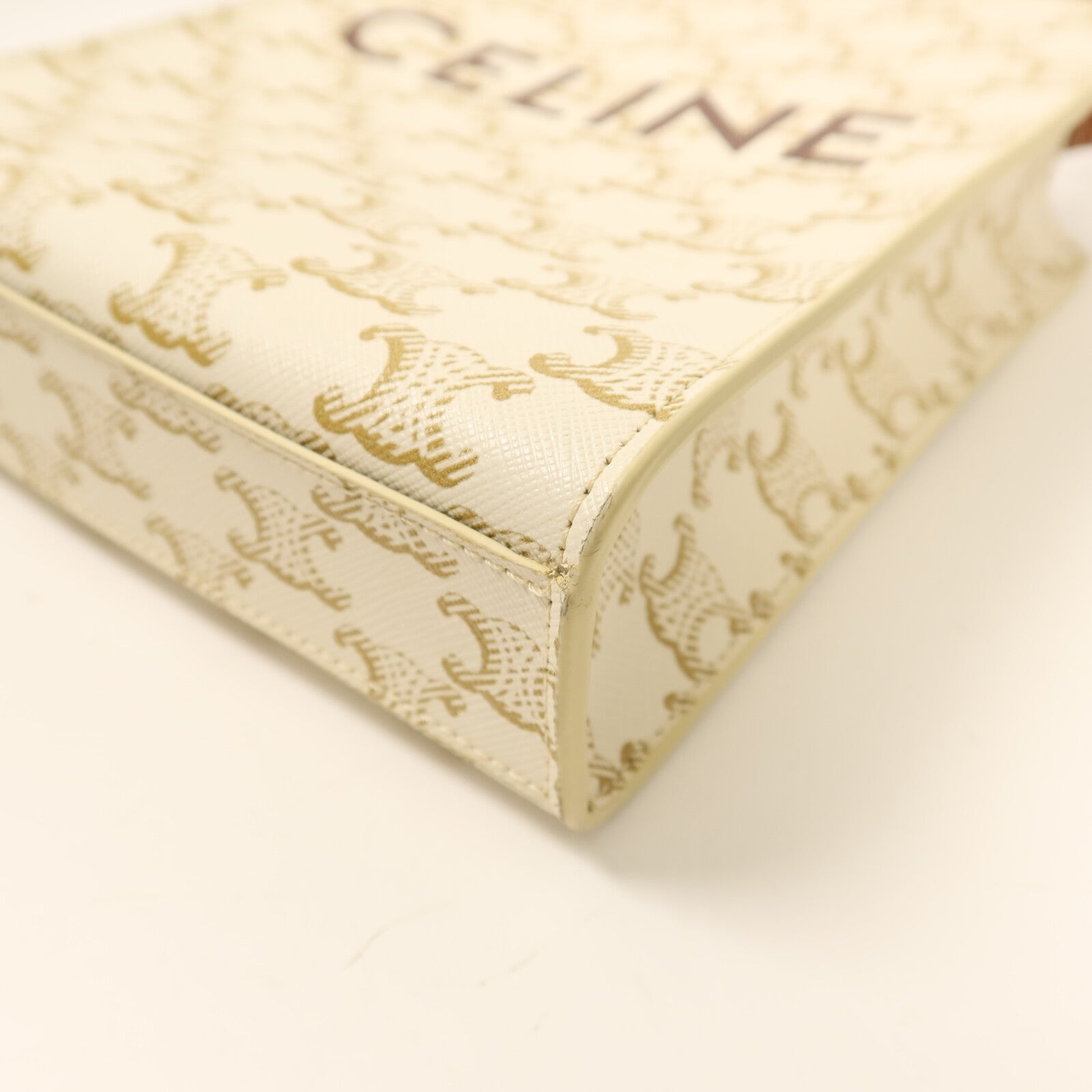 CELINE 【激減優惠】塗層帆布Mini Vertical Bag金扣手挽肩背兩用袋