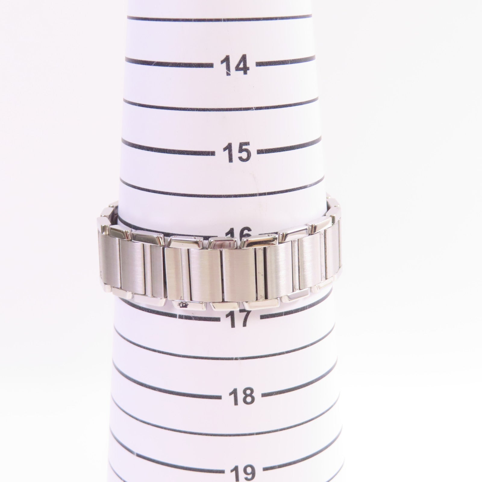 CARTIER Tank Francaise MM Watch不鏽鋼石英機芯手錶白色/銀色