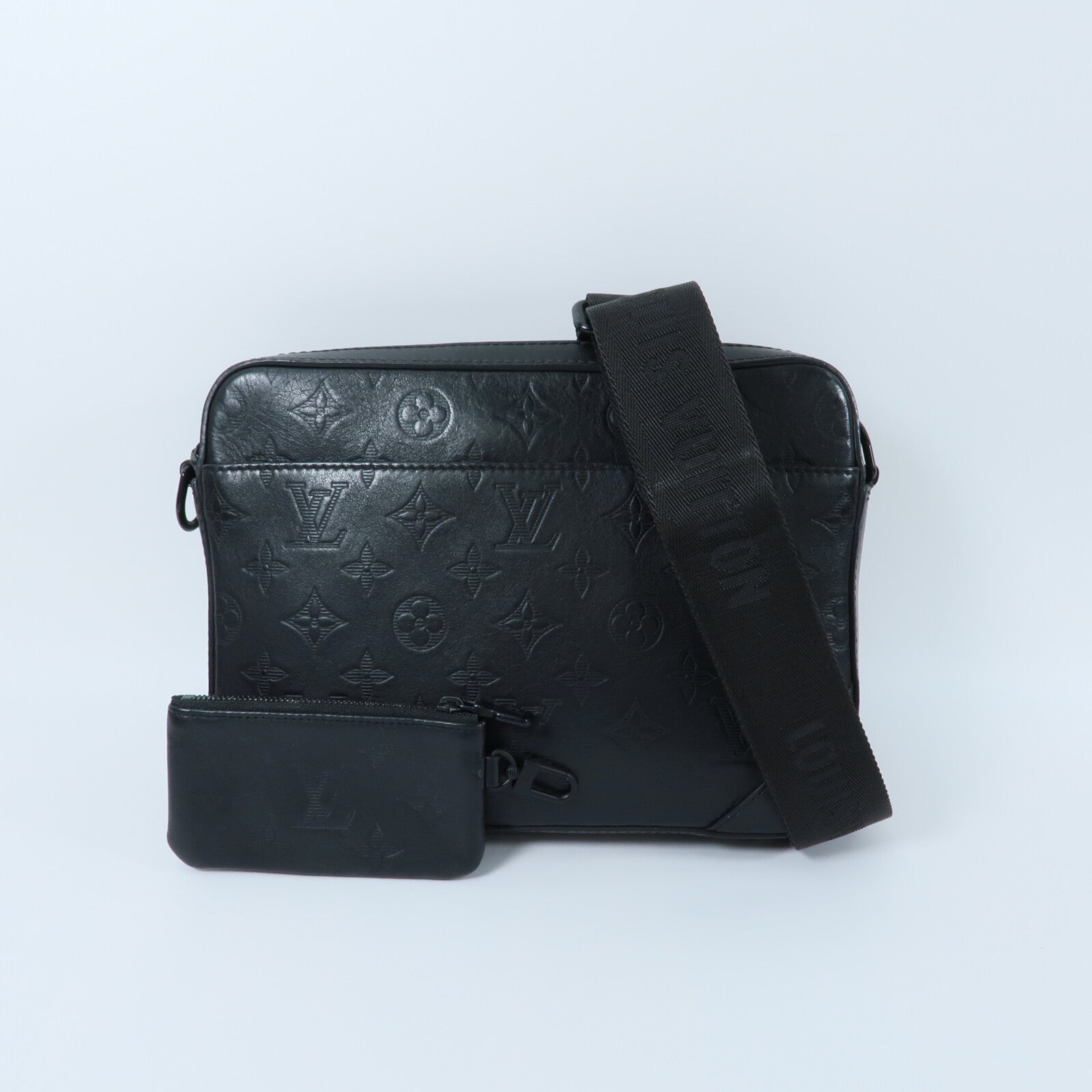 LOUIS VUITTON Monogam Shadow Dou Messenger Bag肩背袋