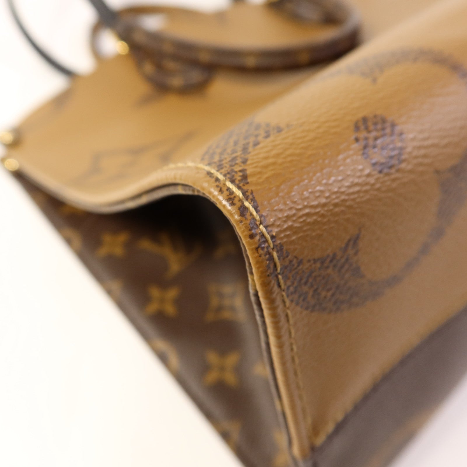 LOUIS VUITTON Monogram Giant On The Go MM金扣手挽肩背兩用袋
