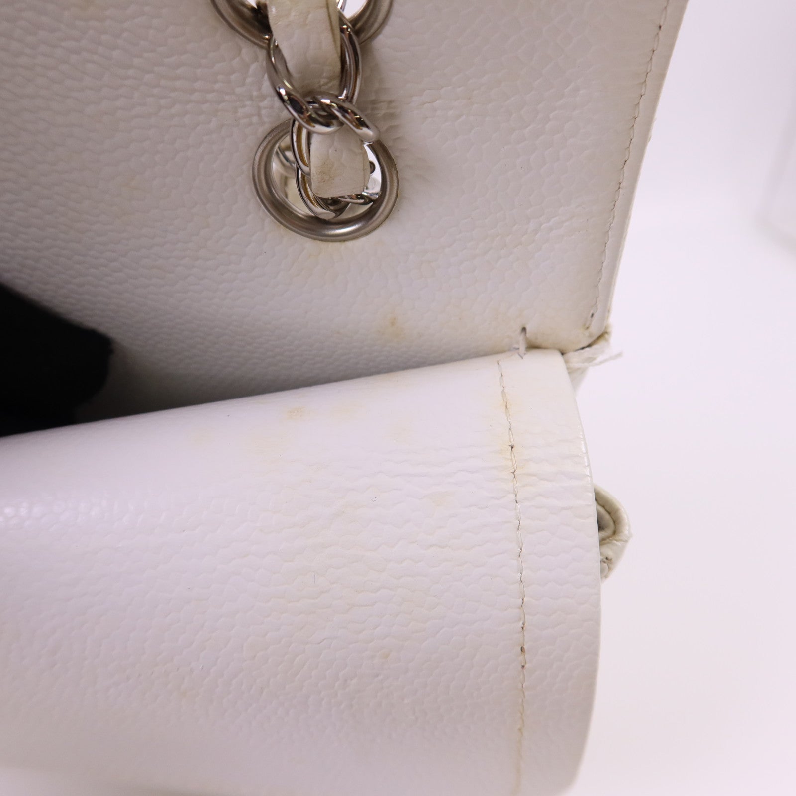 CHANEL 牛皮皮革Classic 25銀扣鏈帶肩背袋