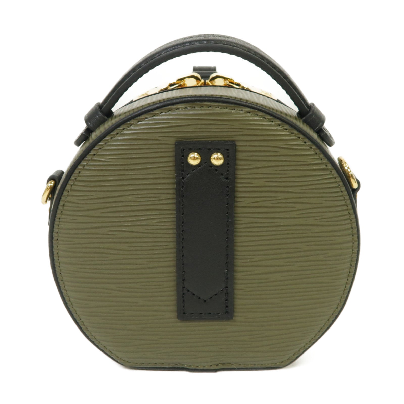 LOUIS VUITTON 【激減優惠】Epi Boite Chapeau金扣肩背袋深綠色/黑色