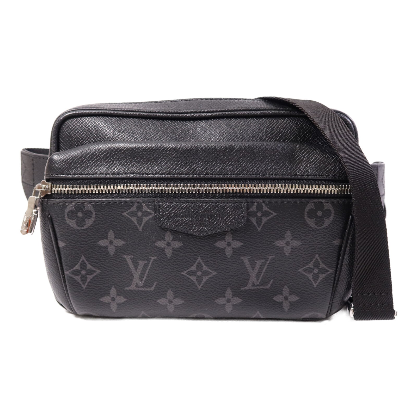 LOUIS VUITTON Monogram Eclipse Outdoor PM銀扣肩背袋