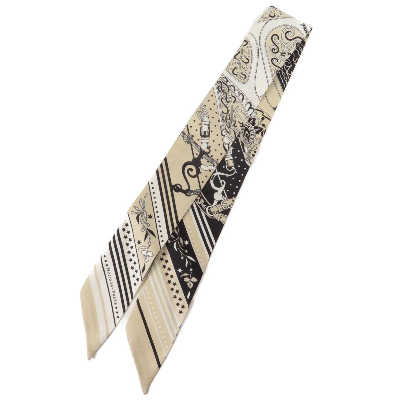 HERMES 絲質Twilly絲巾