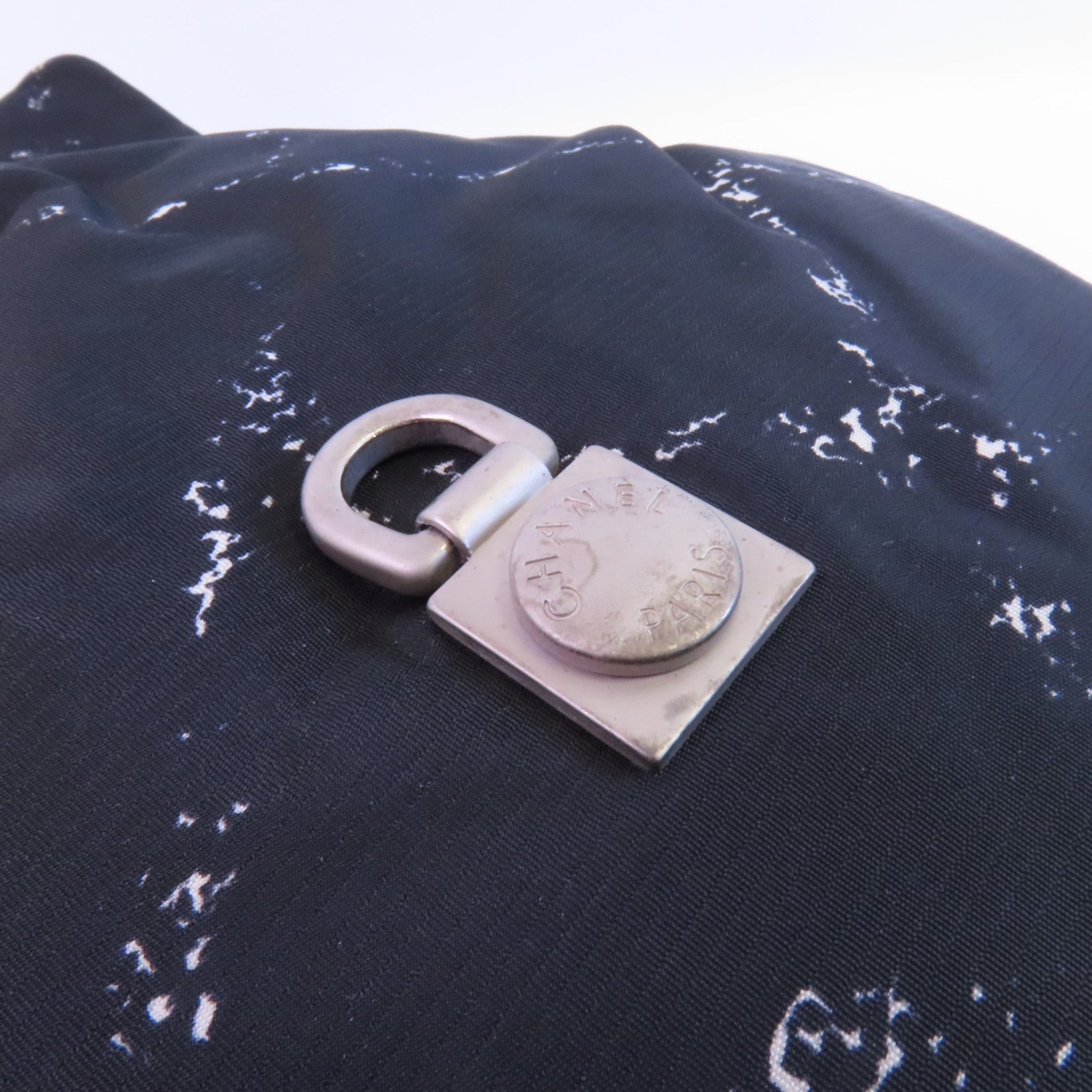 CHANEL 尼龍Travel Line Backpack銀扣背包