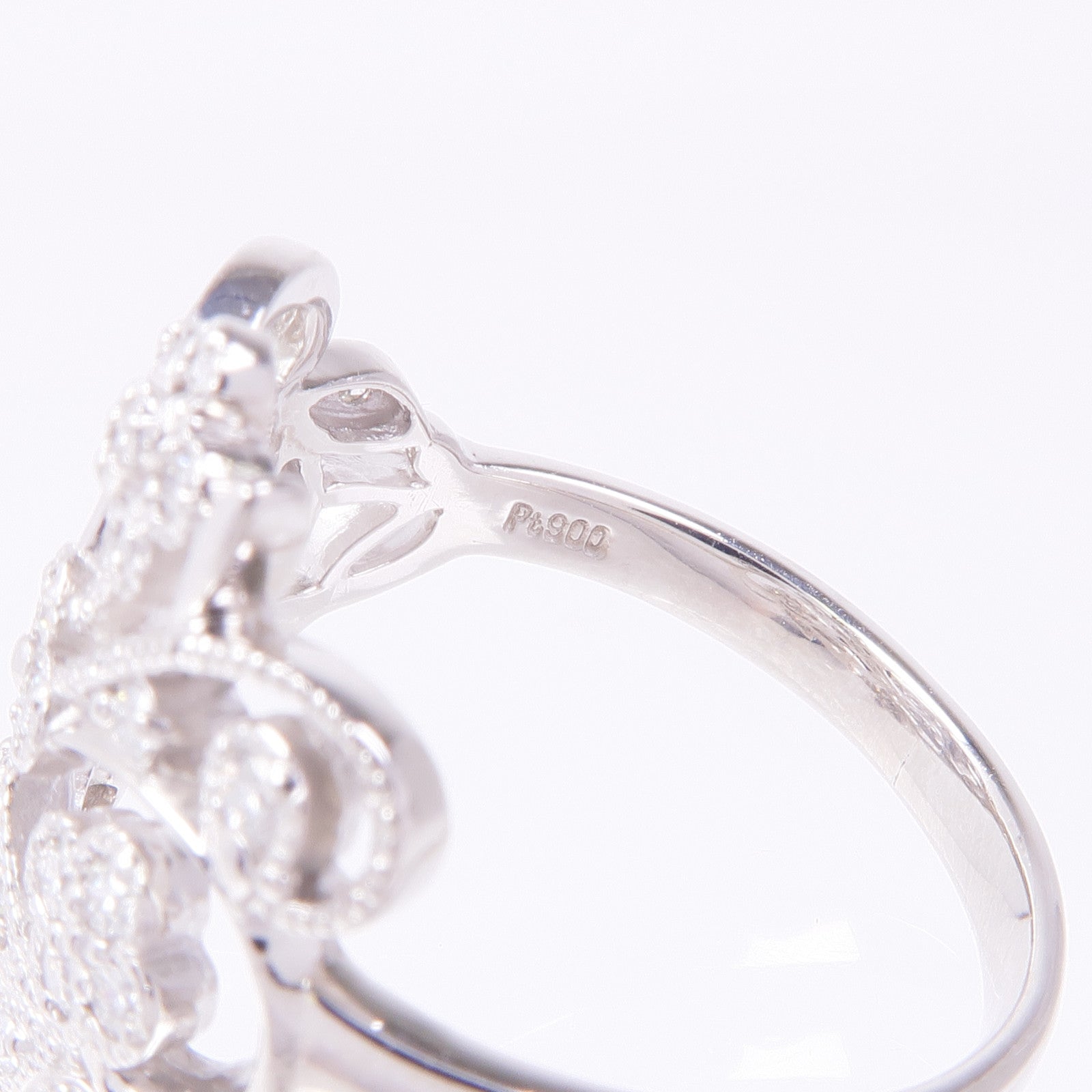 JEWELRY 【激減優惠】PT900鉑金Diamond Ring鑽石戒指US#8.75