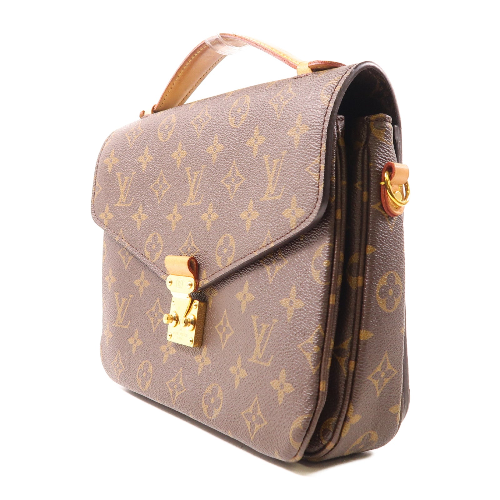 LOUIS VUITTON Monogram Pochette Metis金扣手挽肩背兩用袋啡色