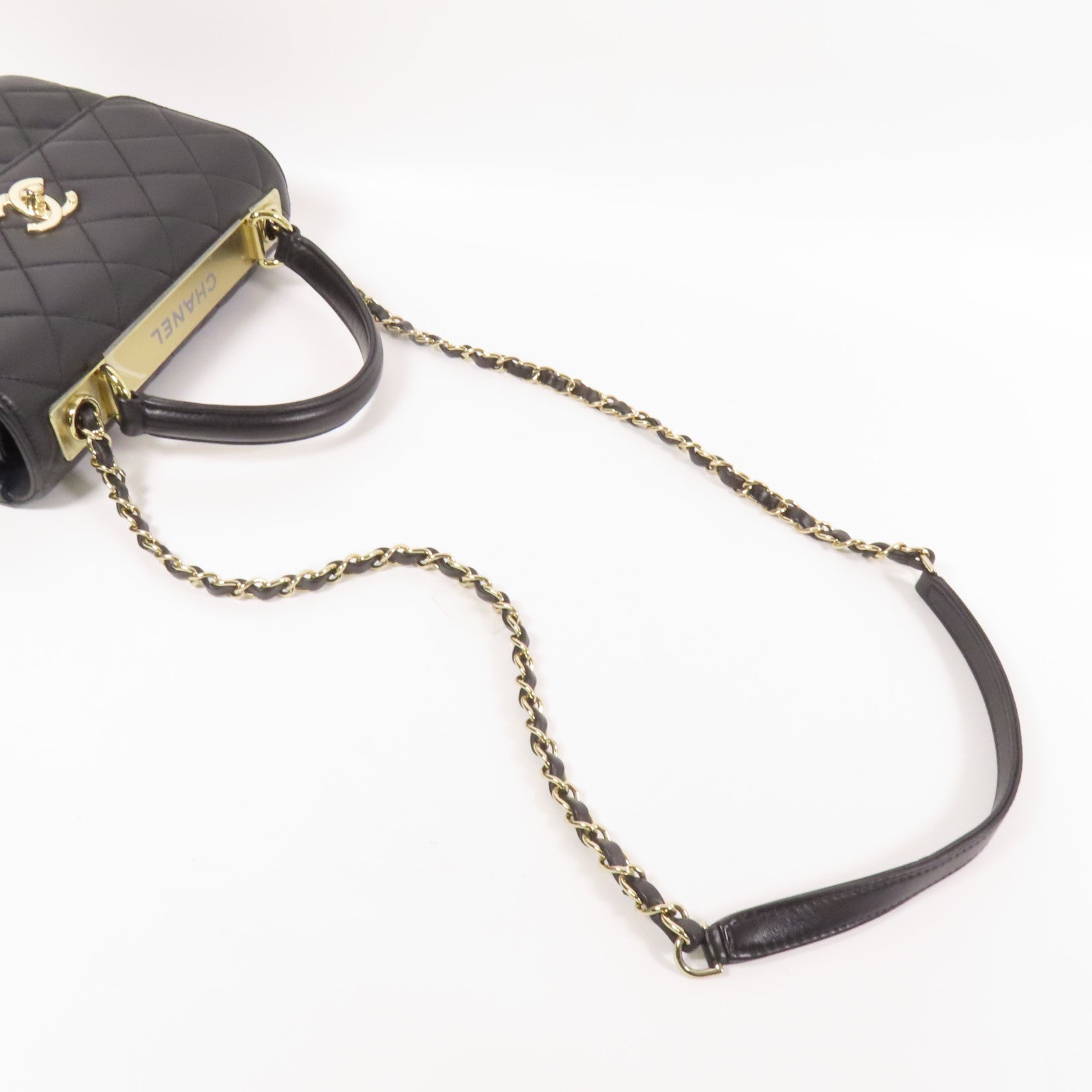 CHANEL 羊皮皮革Trendy CC Small金扣手挽肩背兩用袋