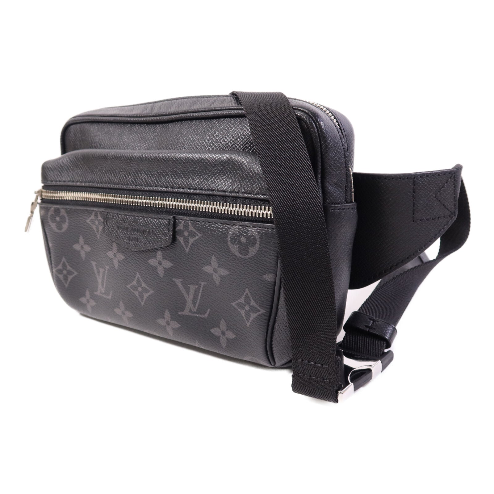 LOUIS VUITTON Monogram Eclipse Outdoor PM銀扣肩背袋