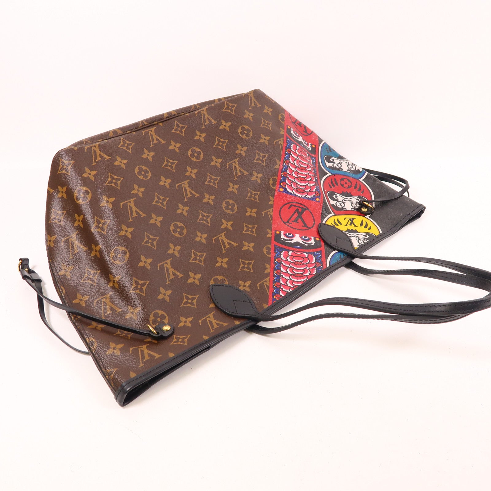 LOUIS VUITTON Monogram Neverfull MM金扣肩背袋