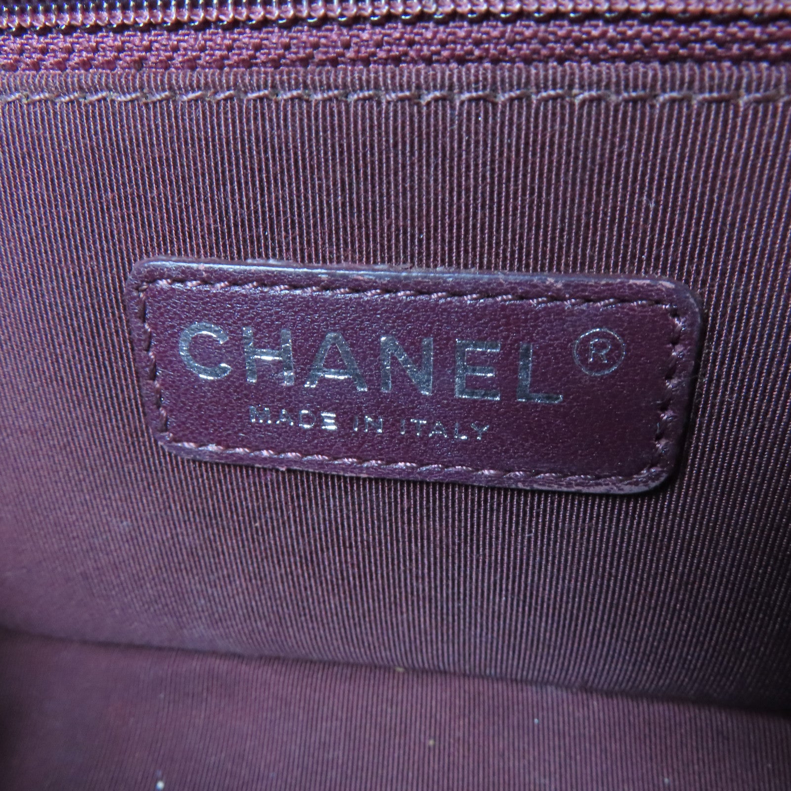 CHANEL 【激減優惠】菱格/斜紋牛皮皮革Chain Shoulder銀扣鏈帶肩背袋黑色
