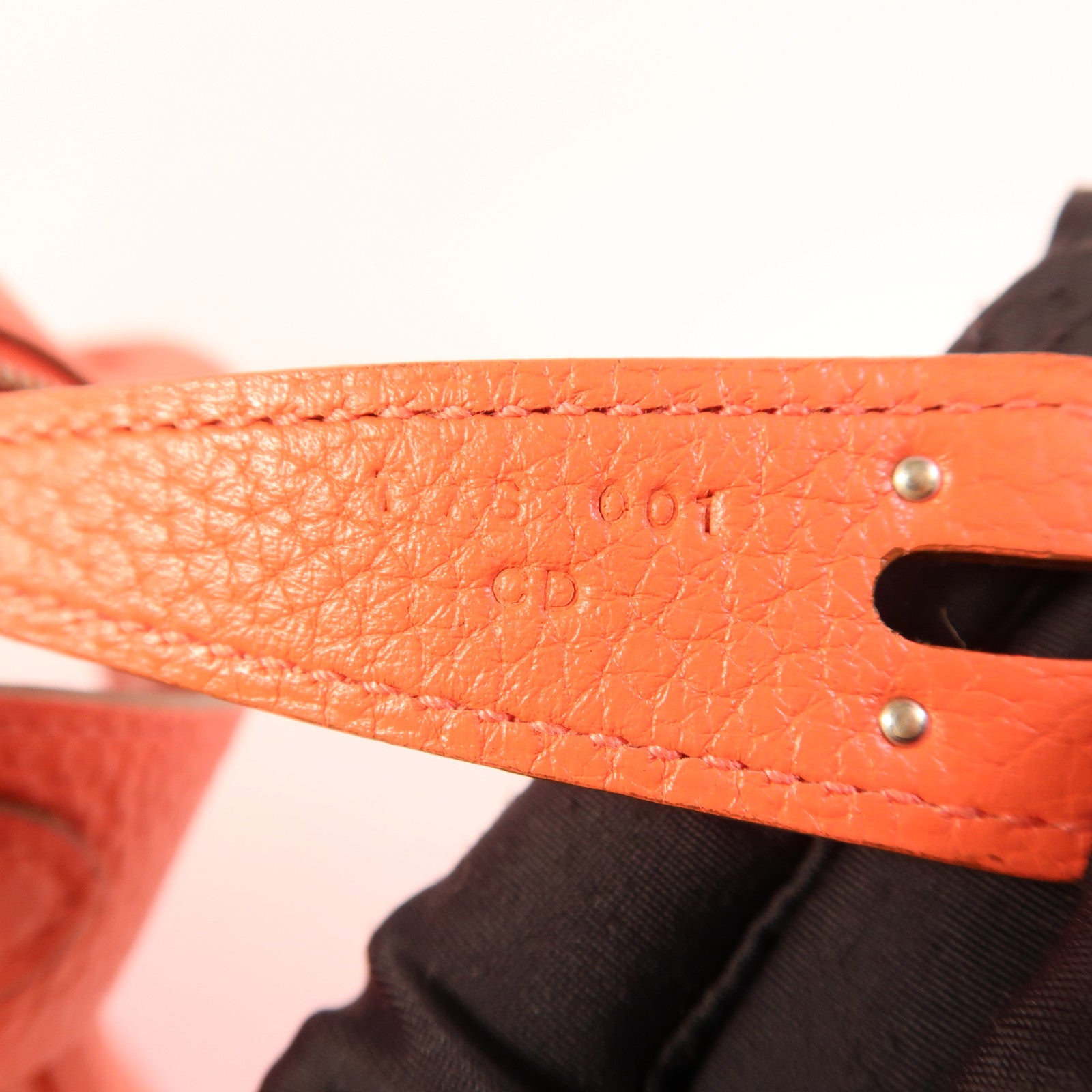 HERMES Clemence皮革Lindy 26銀扣手挽肩背兩用袋Rose Jaipur