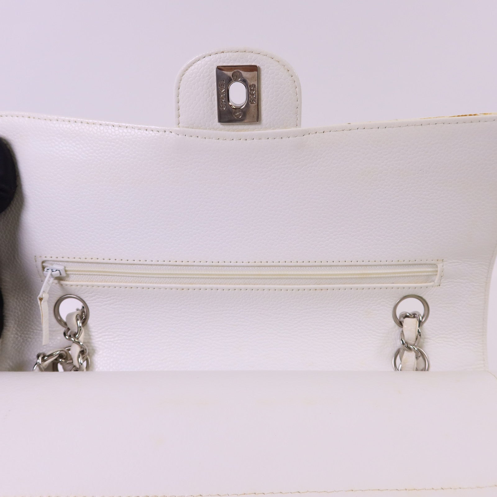 CHANEL 牛皮皮革Classic 25銀扣鏈帶肩背袋