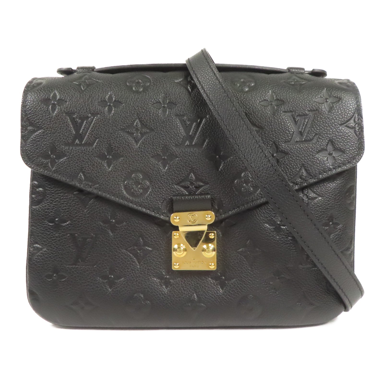 LOUIS VUITTON Monogram Empreinte Pochette Metis金扣手挽肩背兩用袋