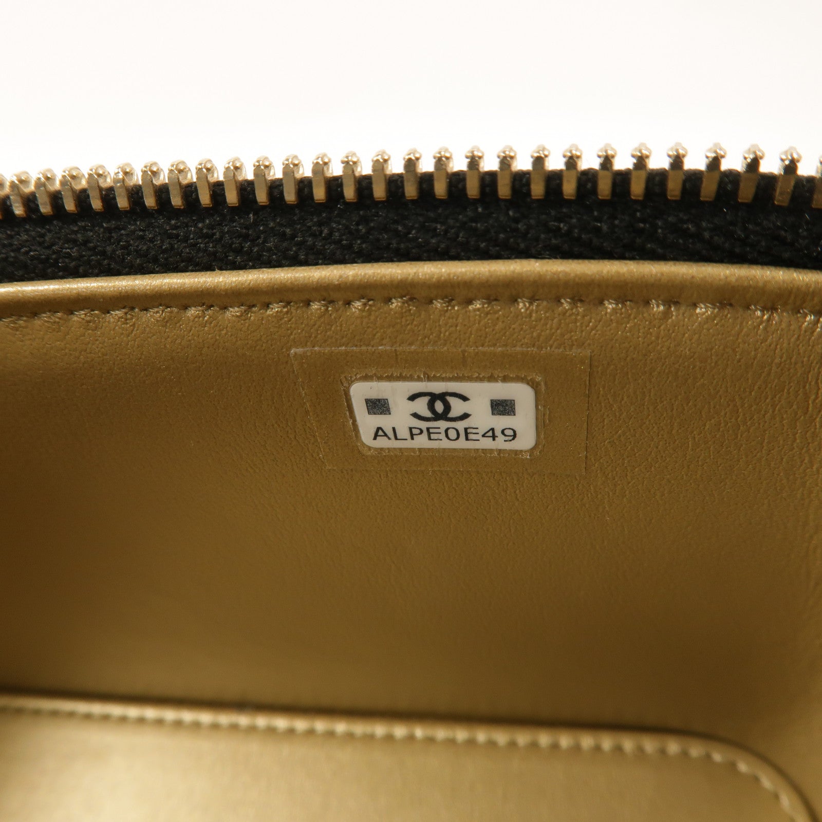 CHANEL 羊皮皮革Vanity Case鏈帶肩背袋