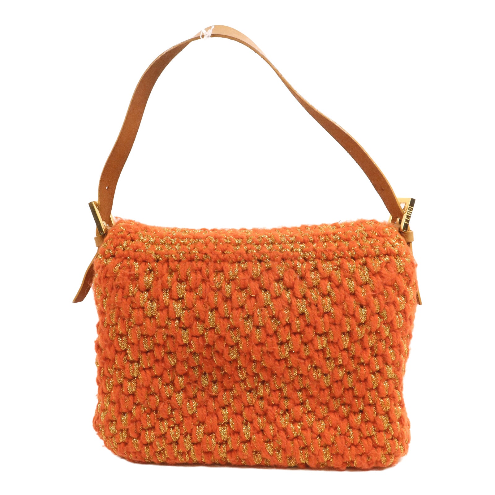 FENDI 羊毛Baguette Knit Bag肩背袋
