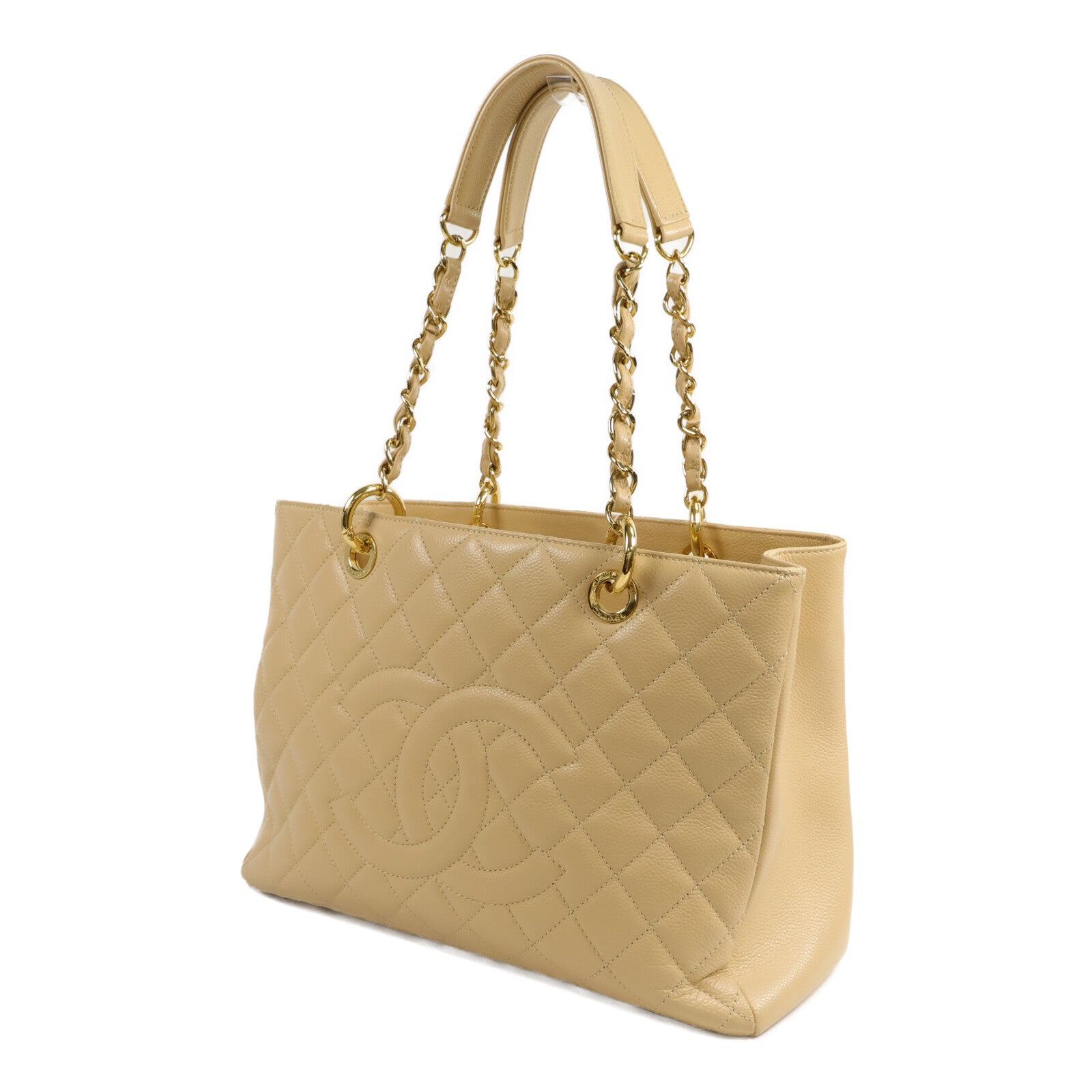 CHANEL 牛皮皮革GST Grand Shopping Tote Bag鏈帶手挽袋