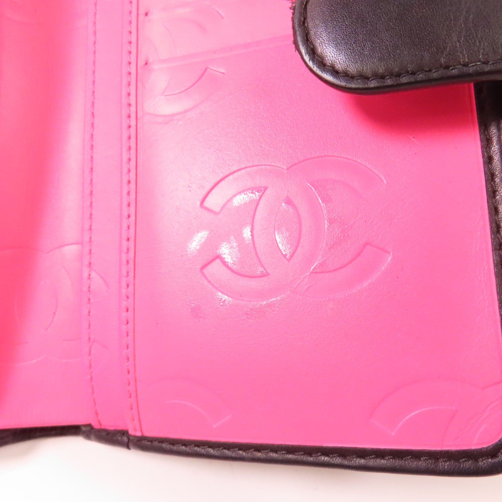 CHANEL 【激減優惠】牛皮皮革Combon Wallet錢包