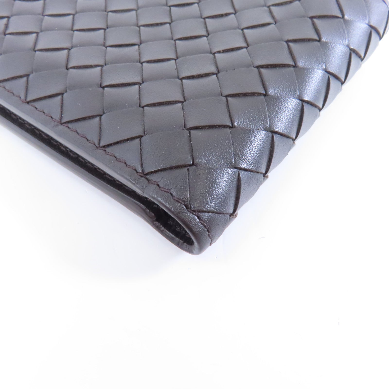 BOTTEGA VENETA 織紋皮革Wallet錢包啡色