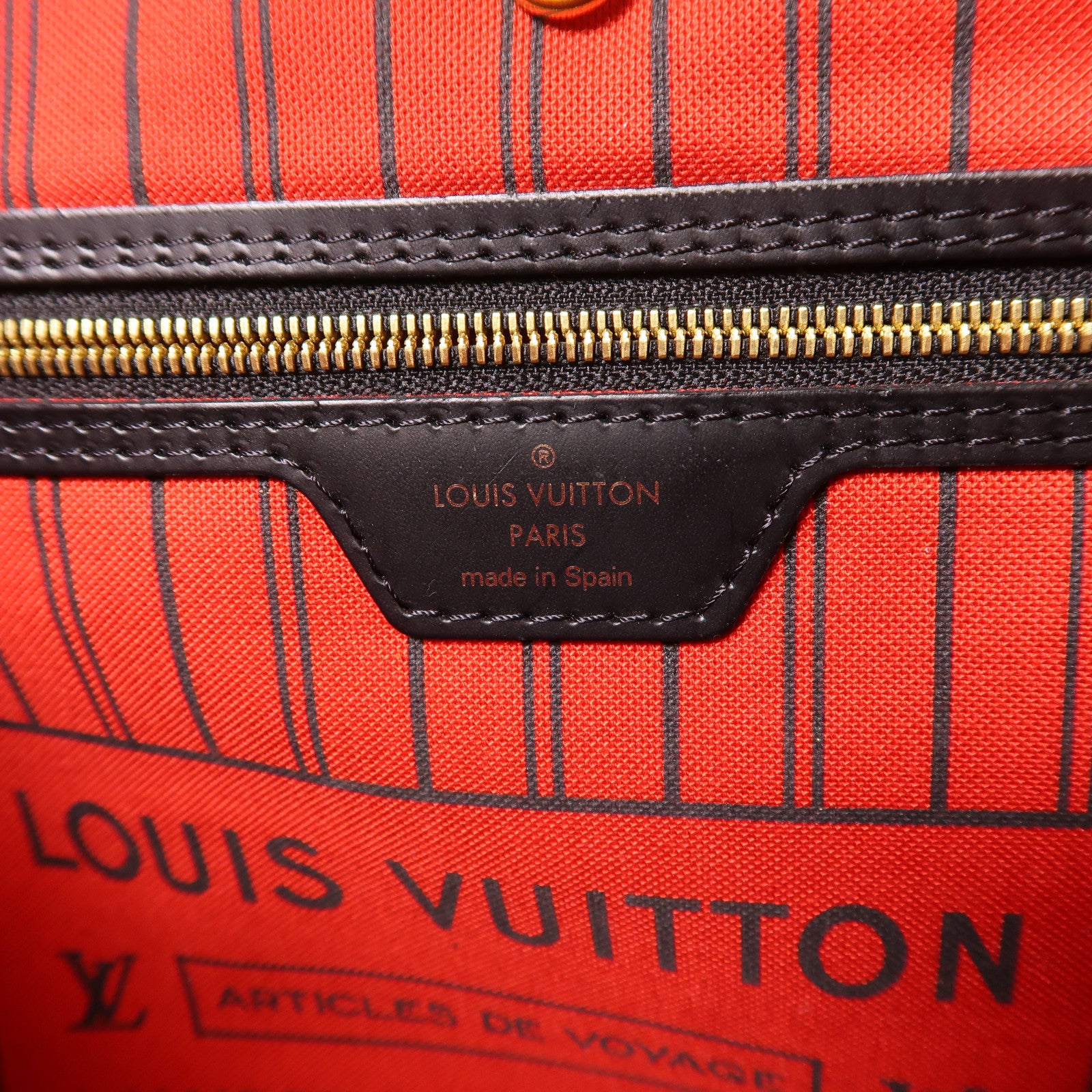 LOUIS VUITTON Monogram Neverfull MM金扣肩背袋