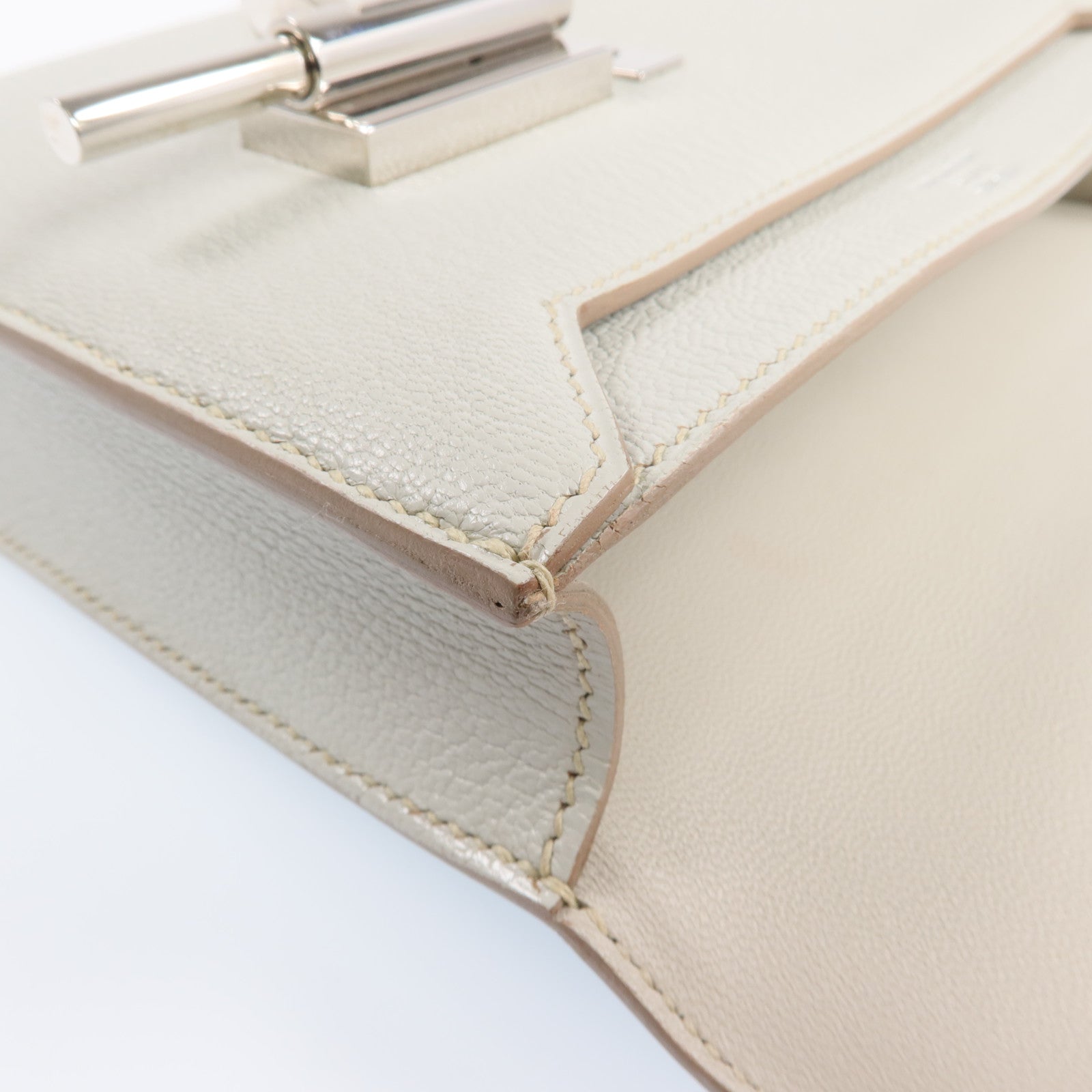 HERMES 【激減優惠】Chevre皮革Mini Verrou銀扣肩背包