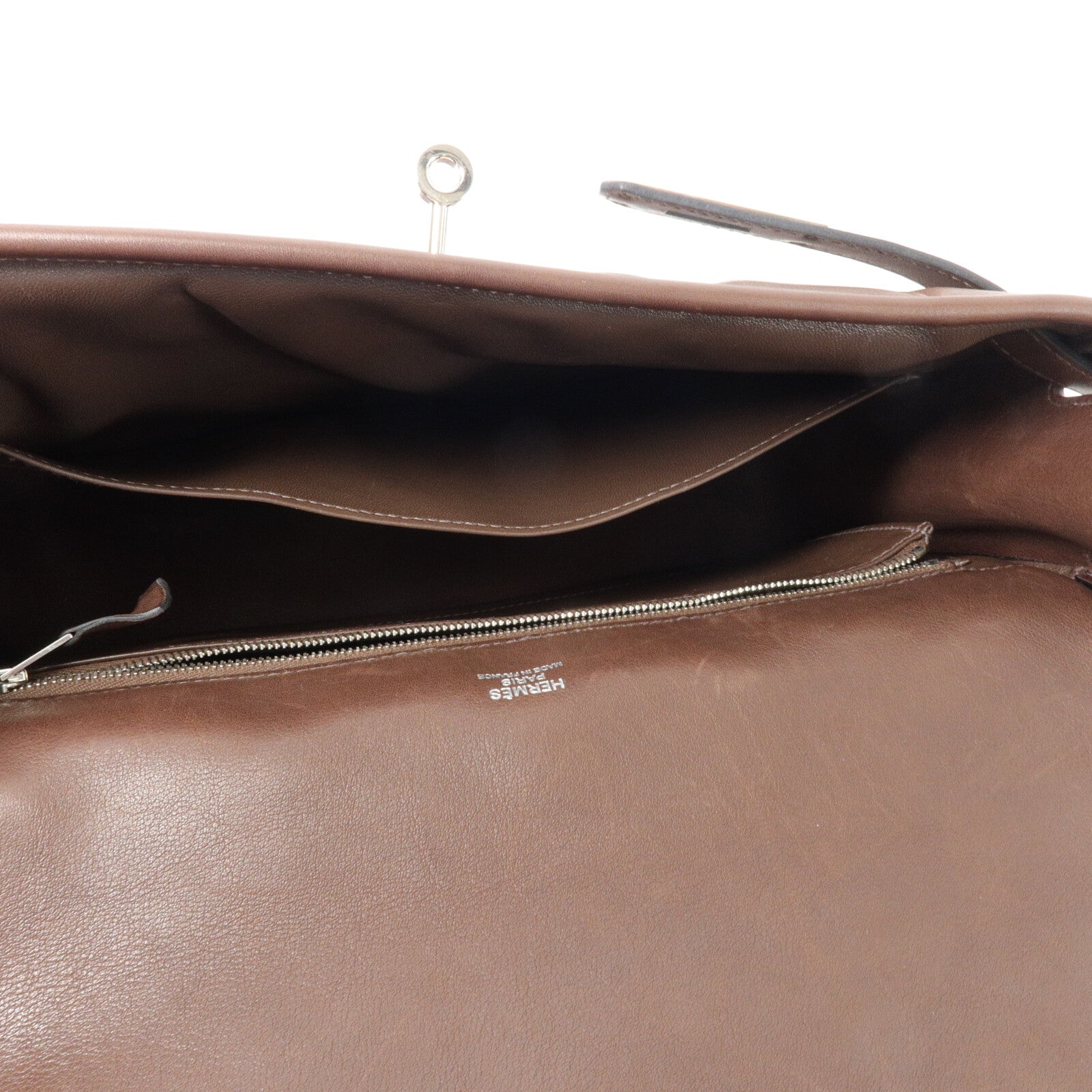 HERMES Swift皮革Berline 28肩背袋Cacao