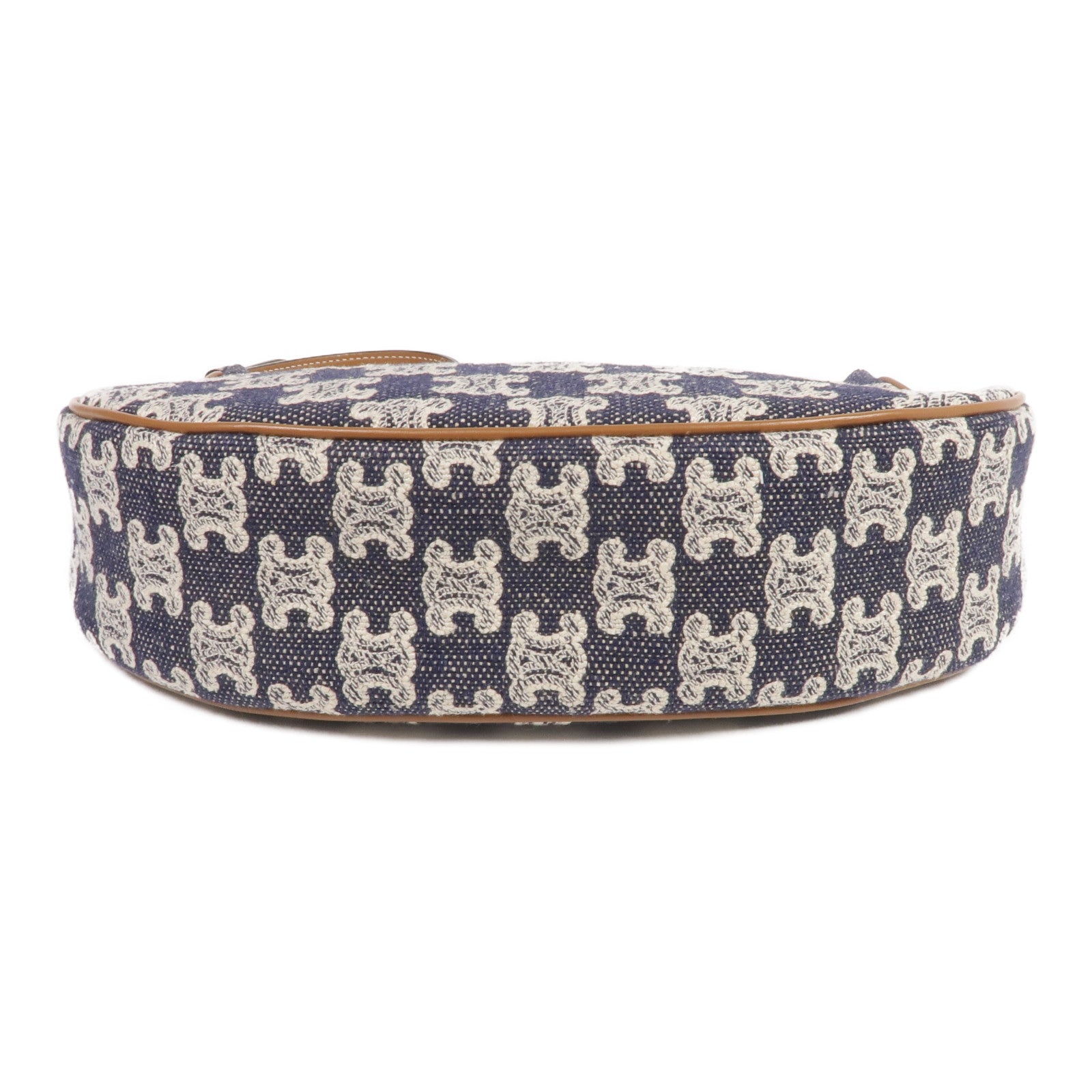 CELINE 牛仔布AVA金扣肩背袋